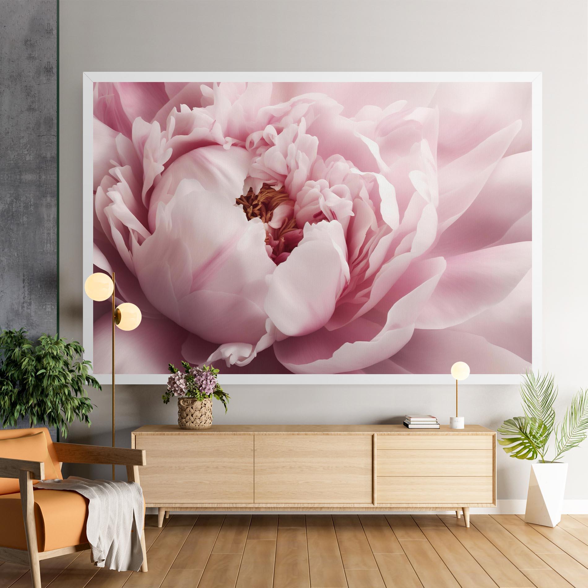 Картина на платно Pastel Peony Petals mockup 9