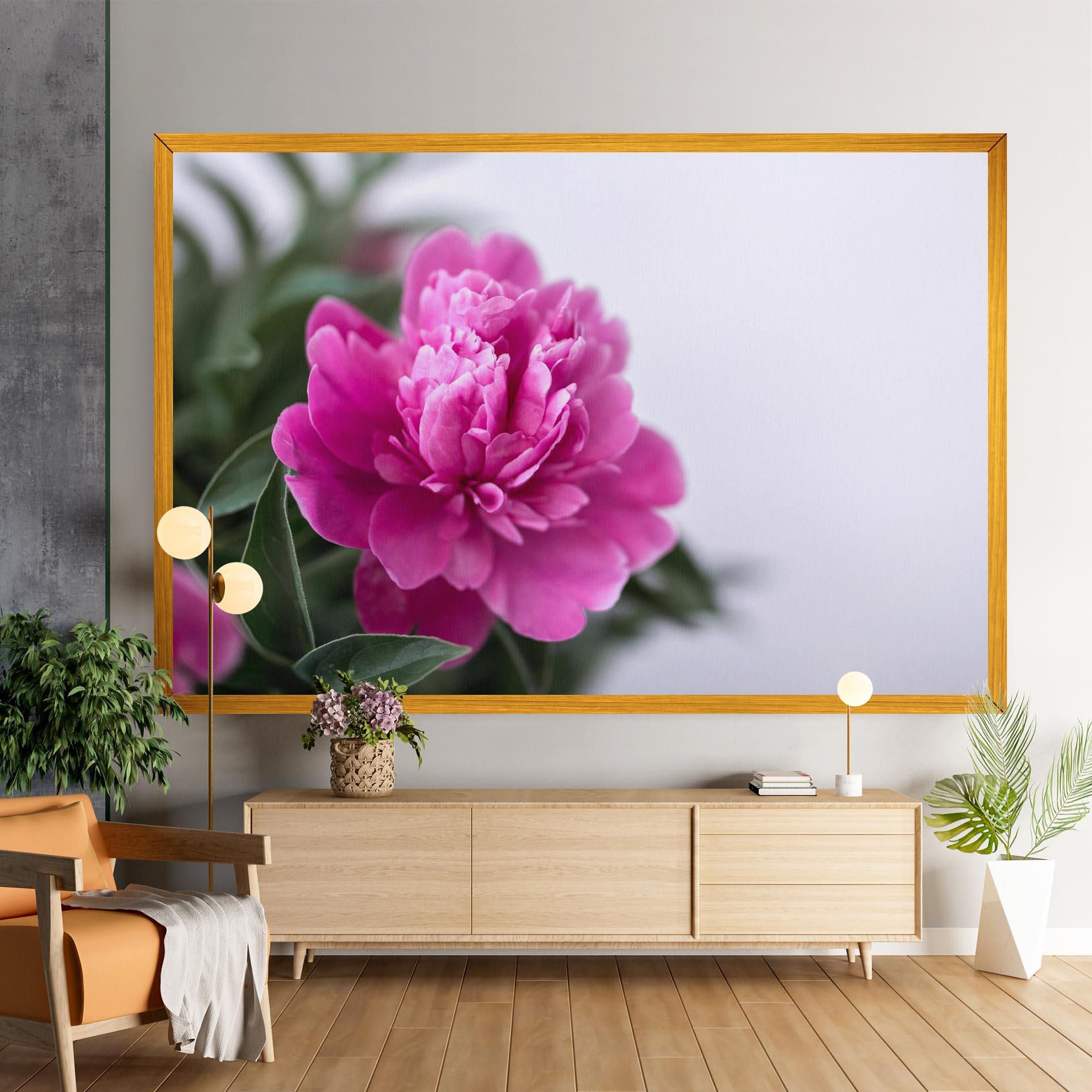Картина на платно Dark Pink Peony mockup 9