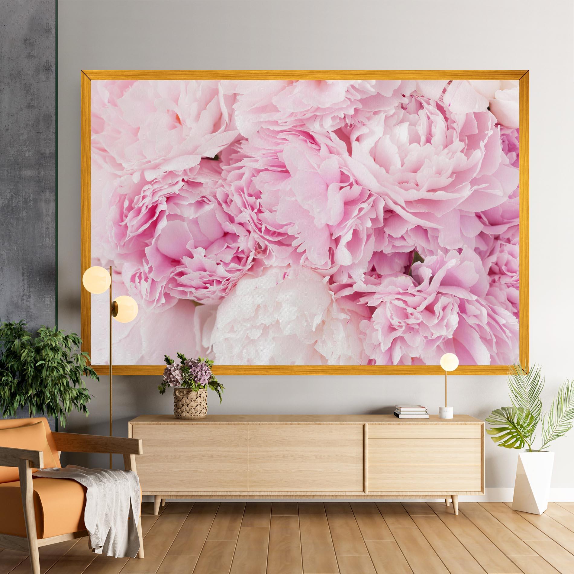 Картина на платно Dreamy Pink Pastel Peony mockup 9
