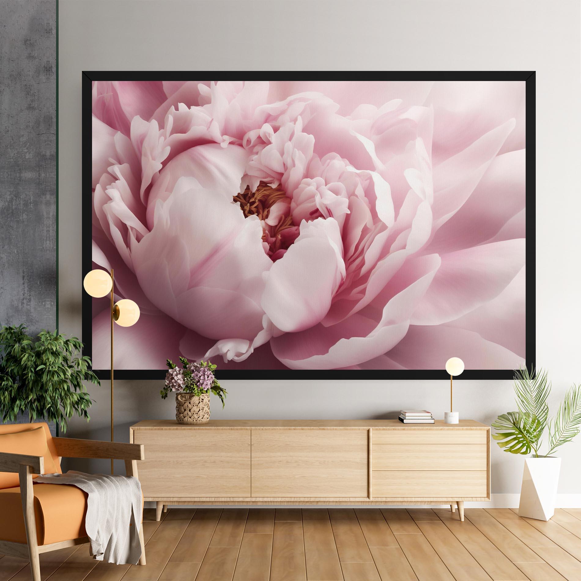Картина на платно Pastel Peony Petals mockup 9