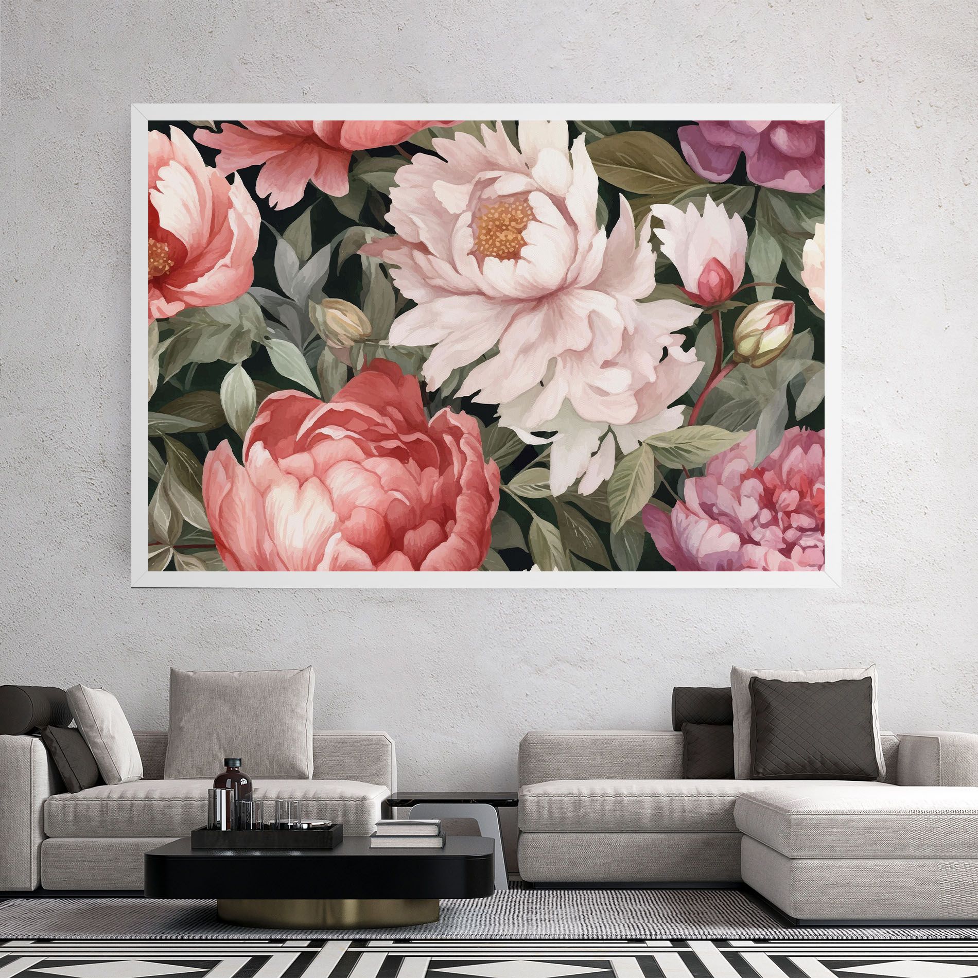 Light Peony Art mockup 2