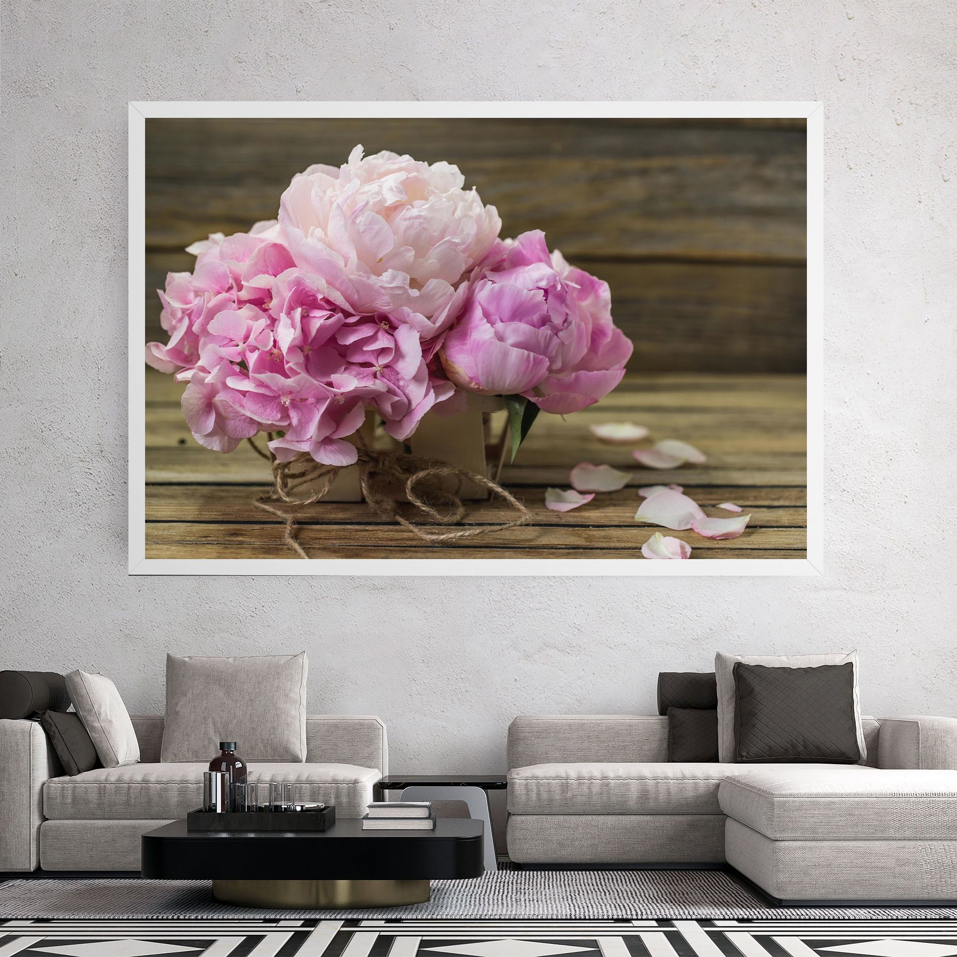 Peony On Table mockup 2