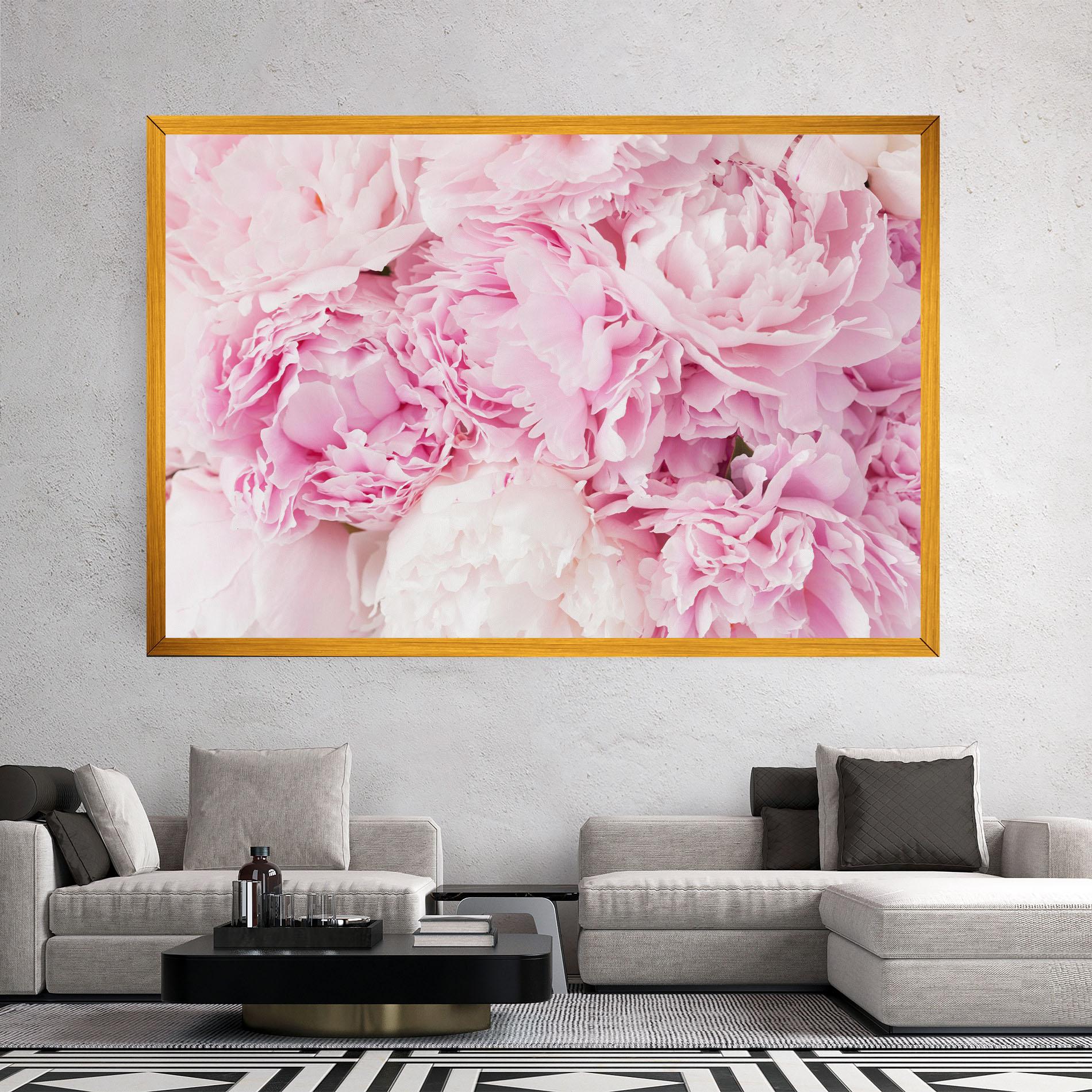 Картина на платно Dreamy Pink Pastel Peony mockup 2