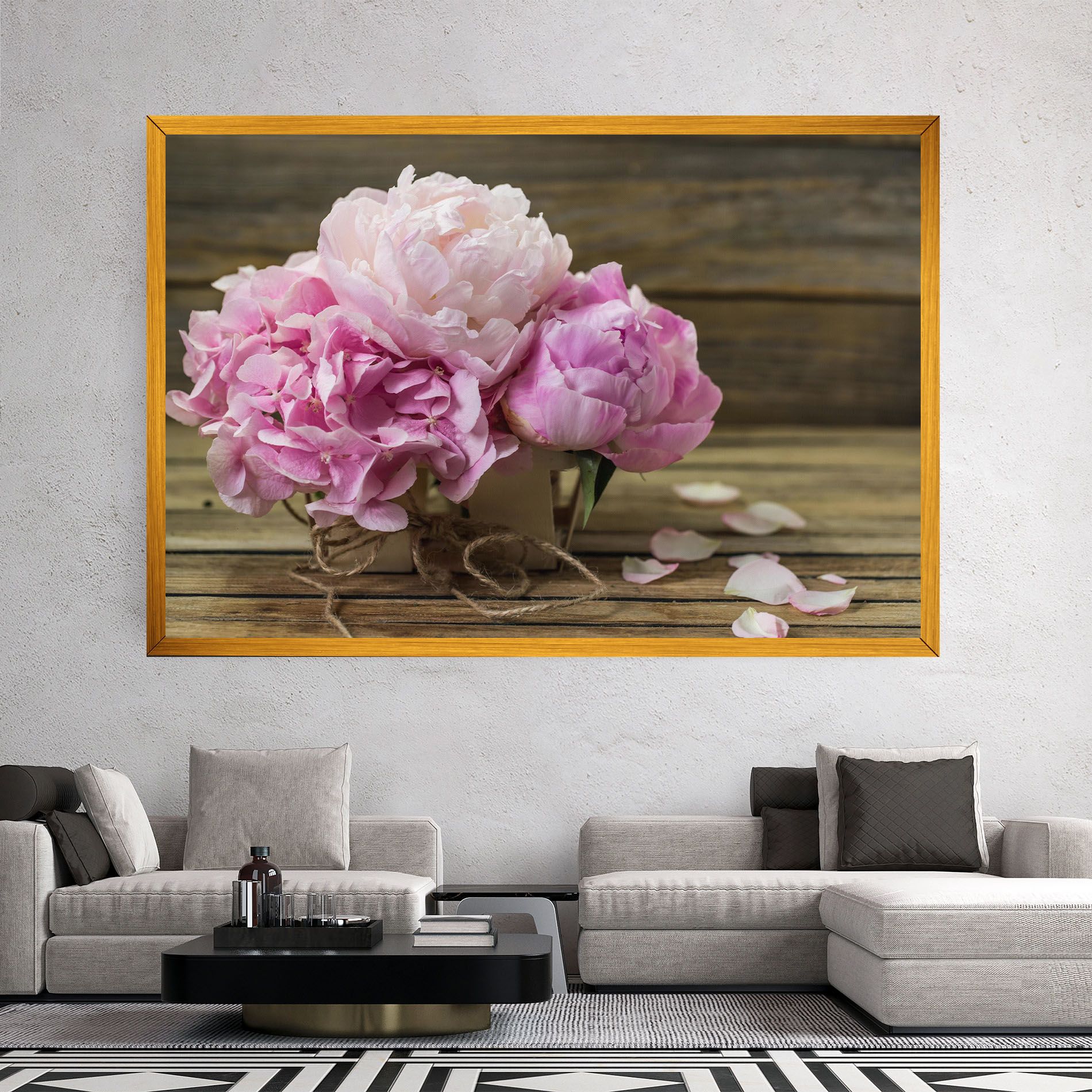 Peony On Table mockup 2