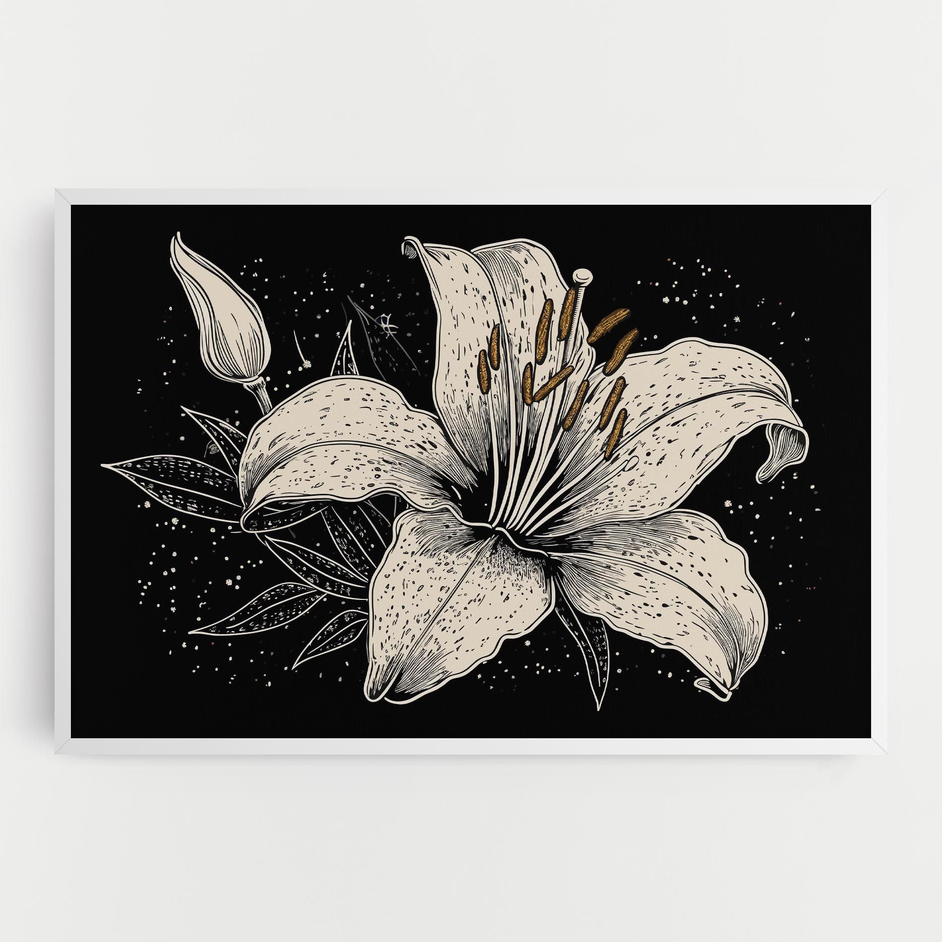 Cream Black Lily mockup 0