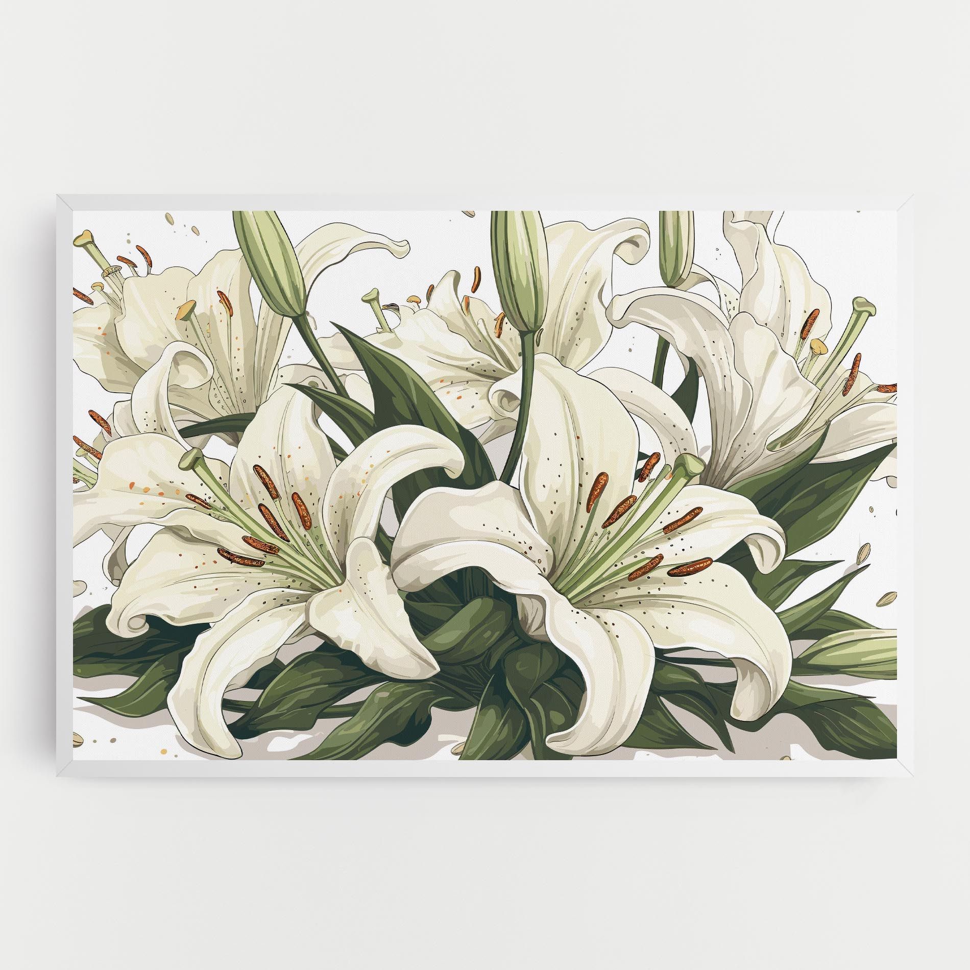 Grey White Lily mockup 0