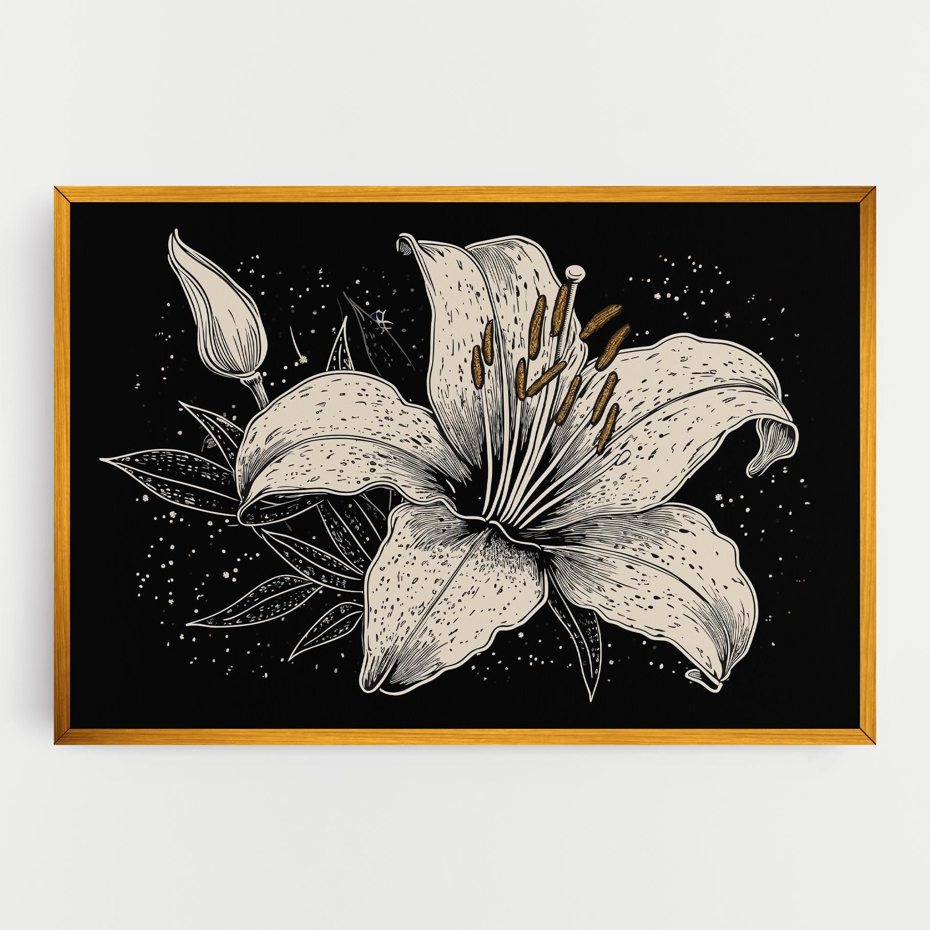 Cream Black Lily mockup 0