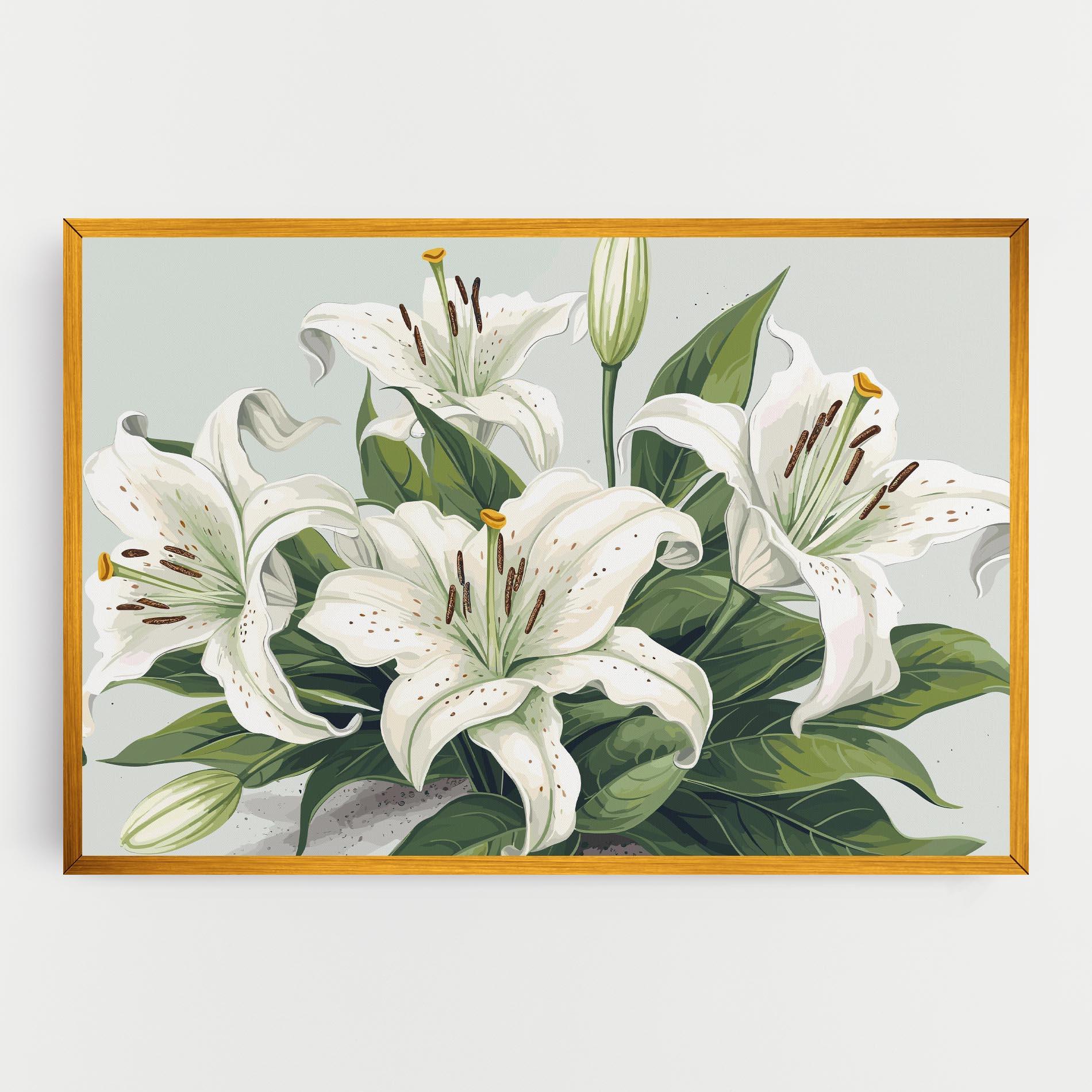 Картина на платно Light Lily Art mockup 0