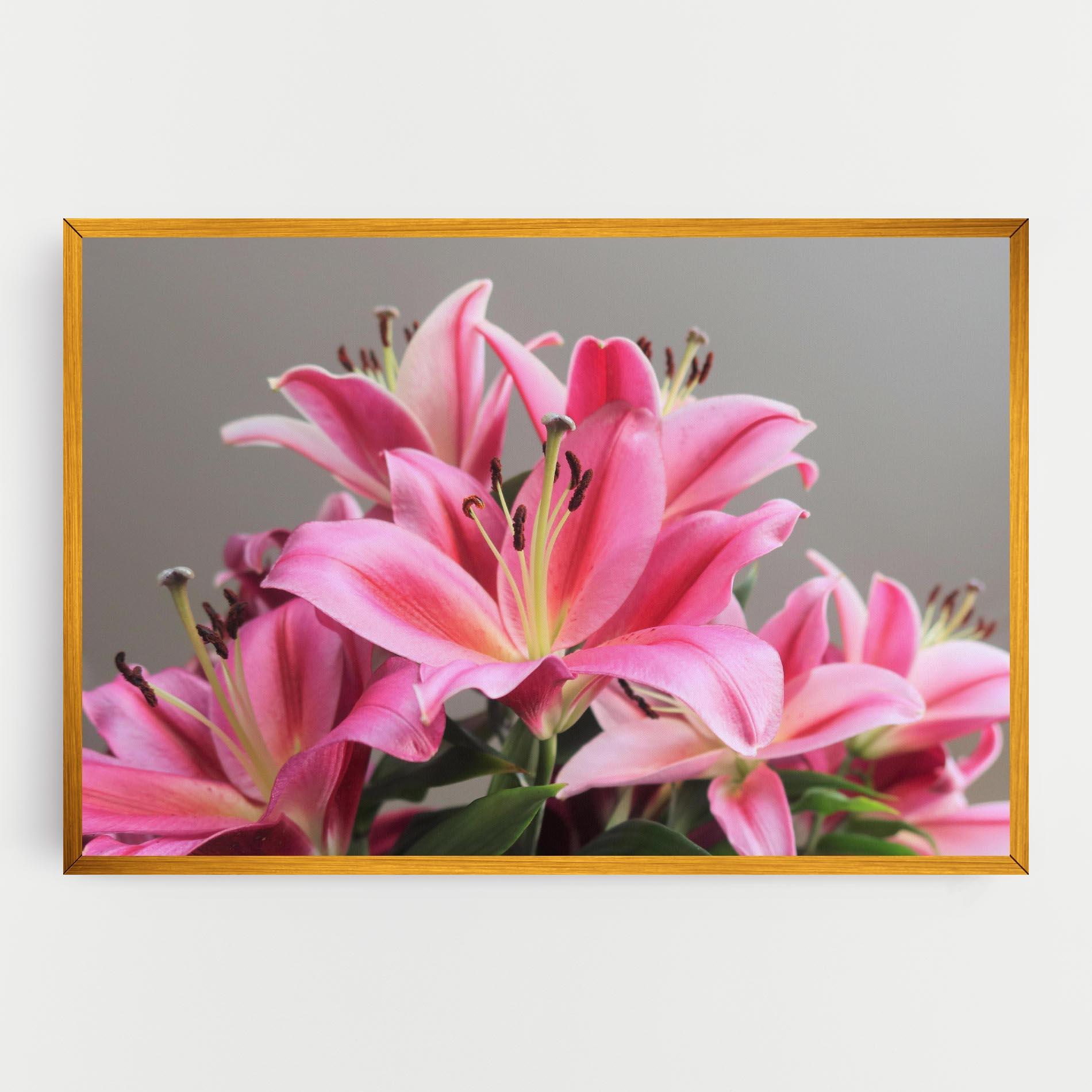 Картина на платно Light Pink Lily View mockup 0