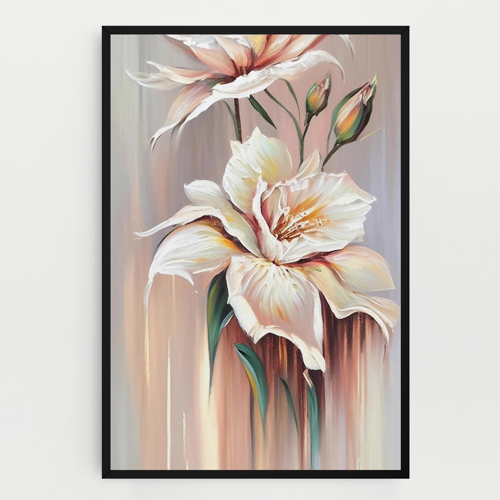 Картина на платно Abstract Lily Painting mockup 0
