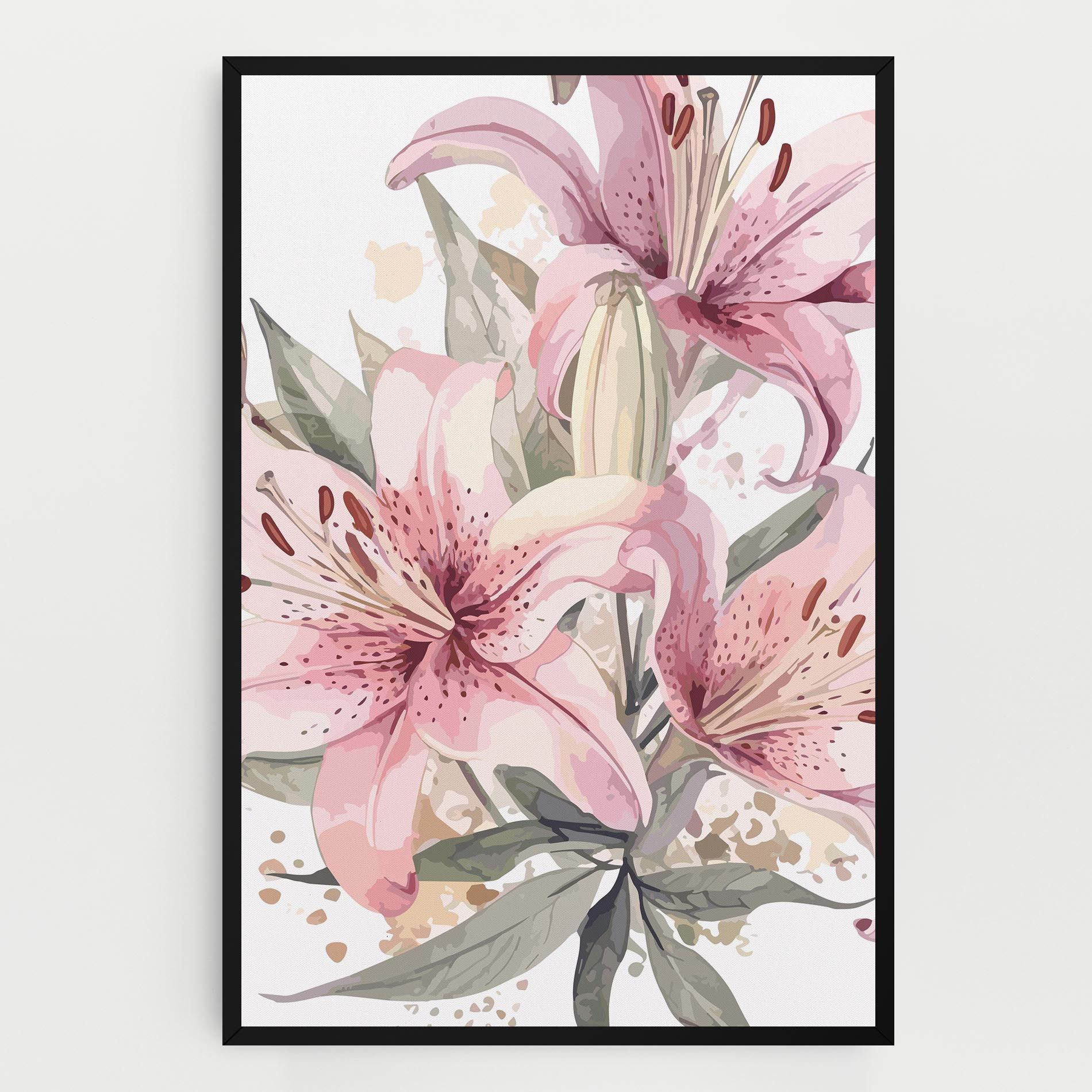 Light Pink Lily Art mockup 0