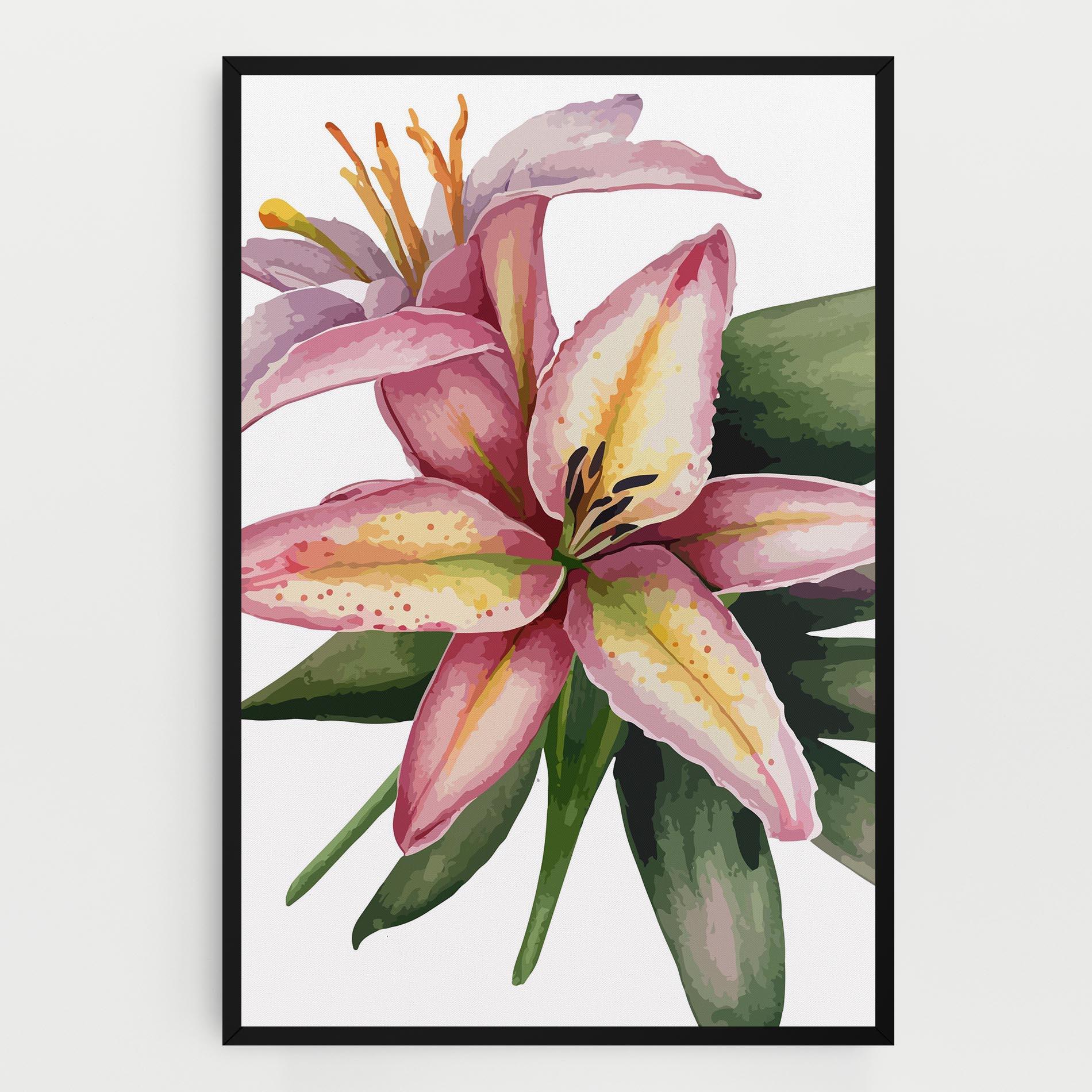 Картина на платно Lily Pretty Pink mockup 0