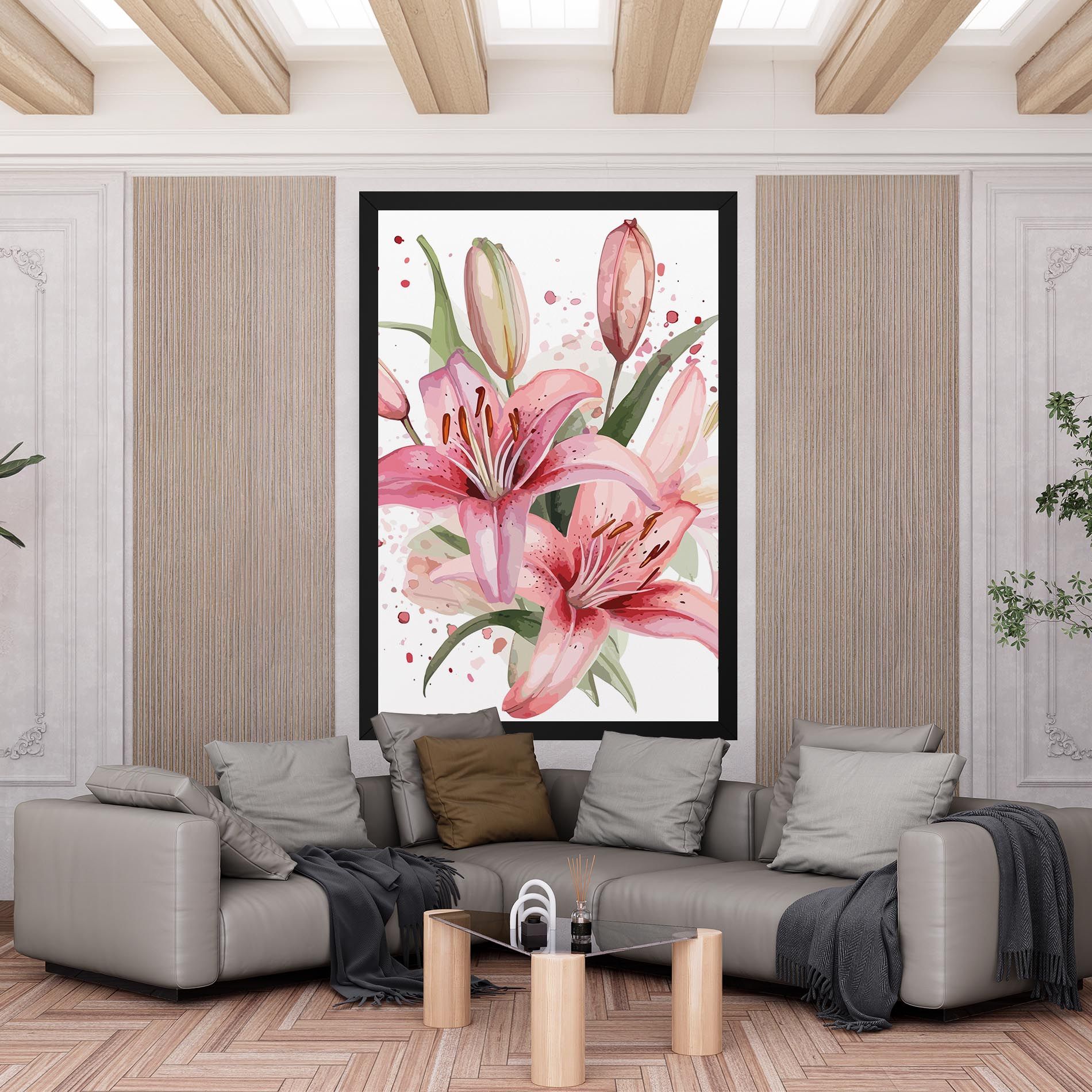 Beautiful Pink Lily mockup 6