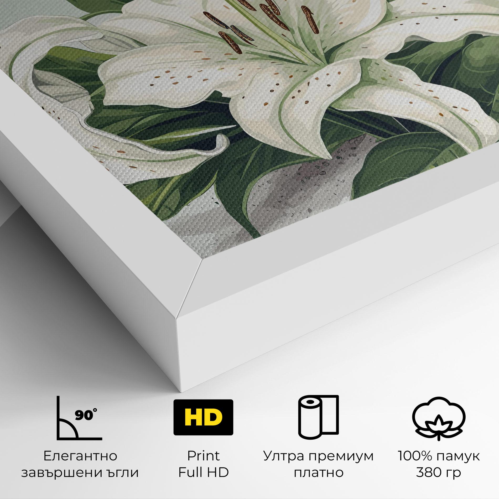 Картина на платно Light Lily Art mockup 4
