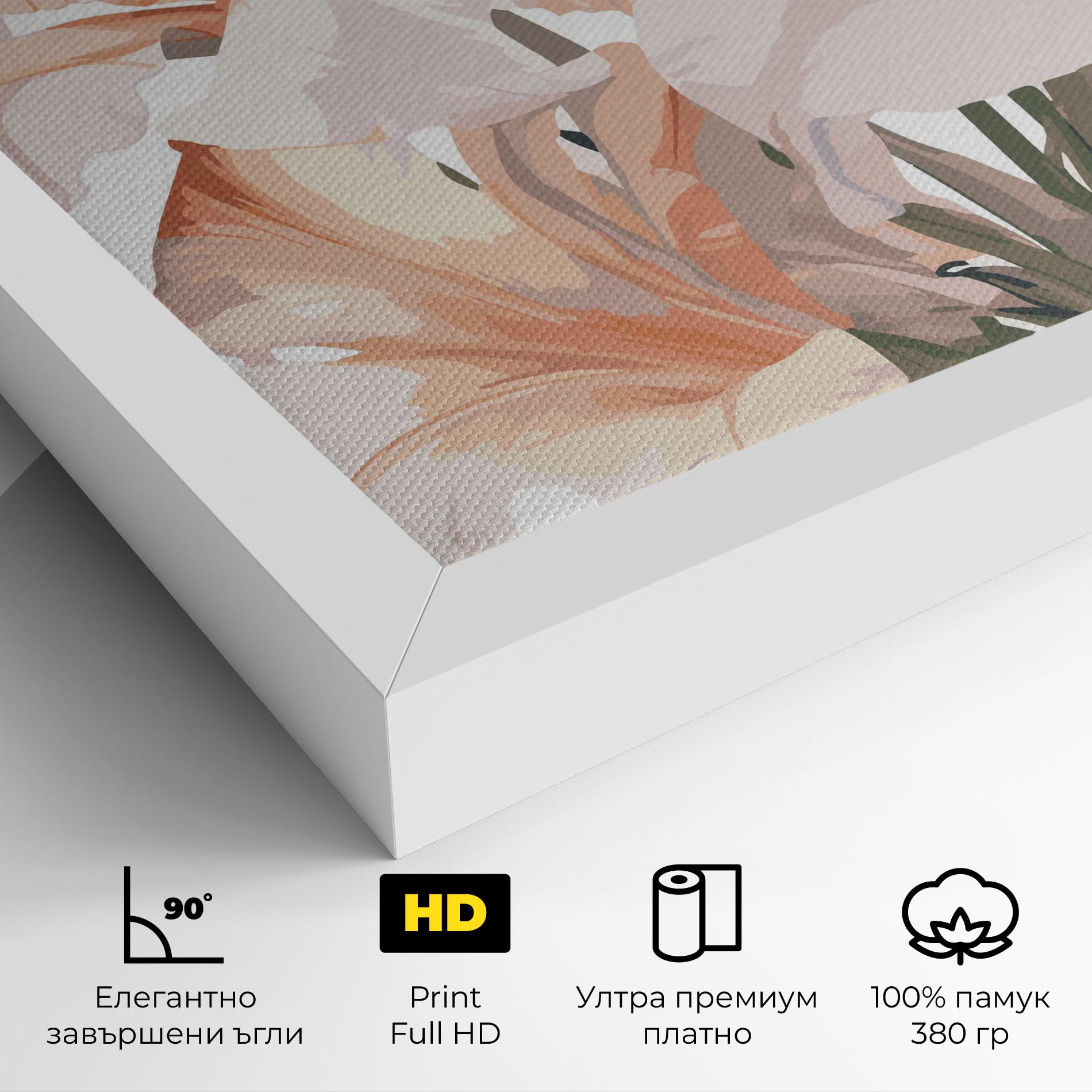 Картина на платно Light Pink Lily mockup 4