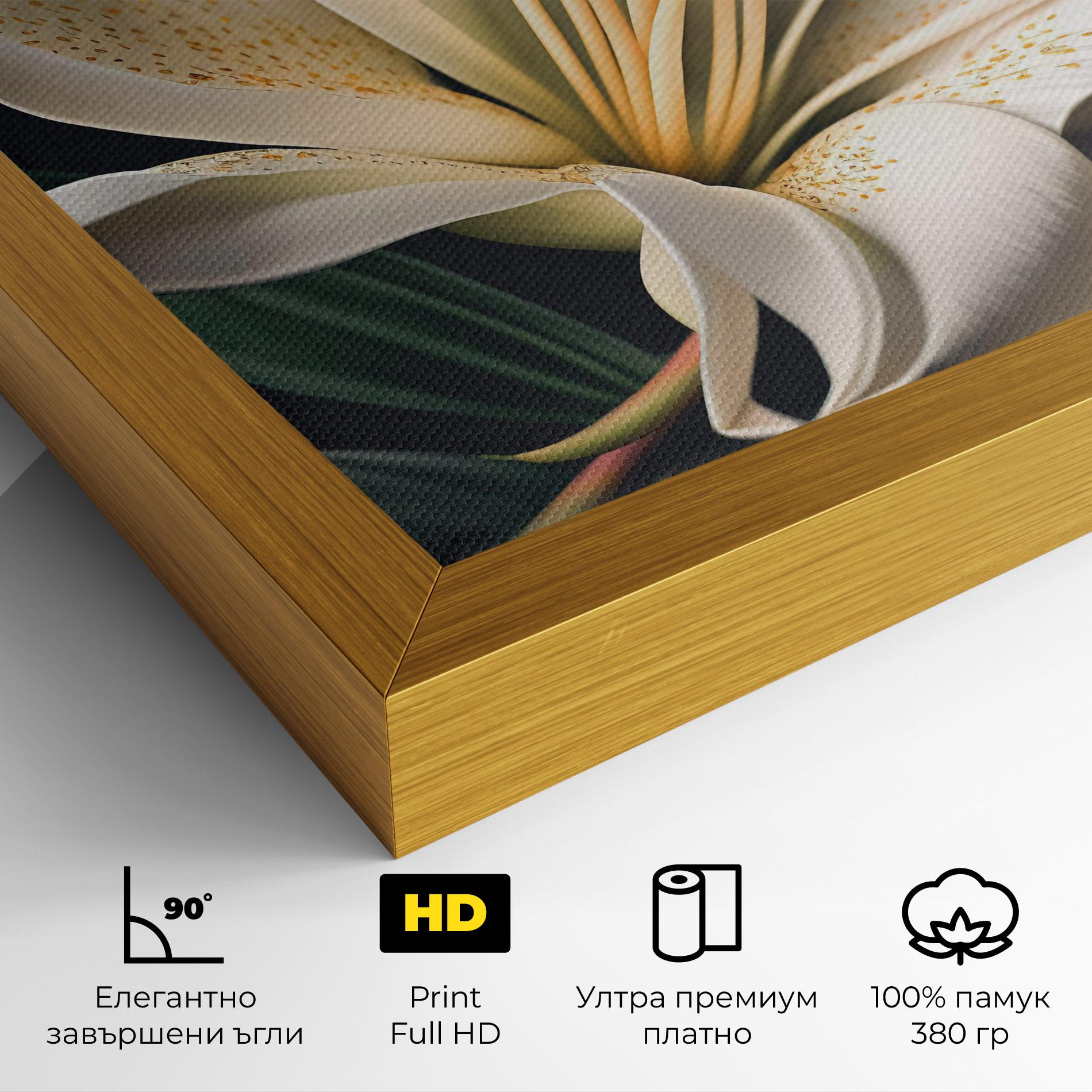 Картина на платно Big Lily View mockup 4