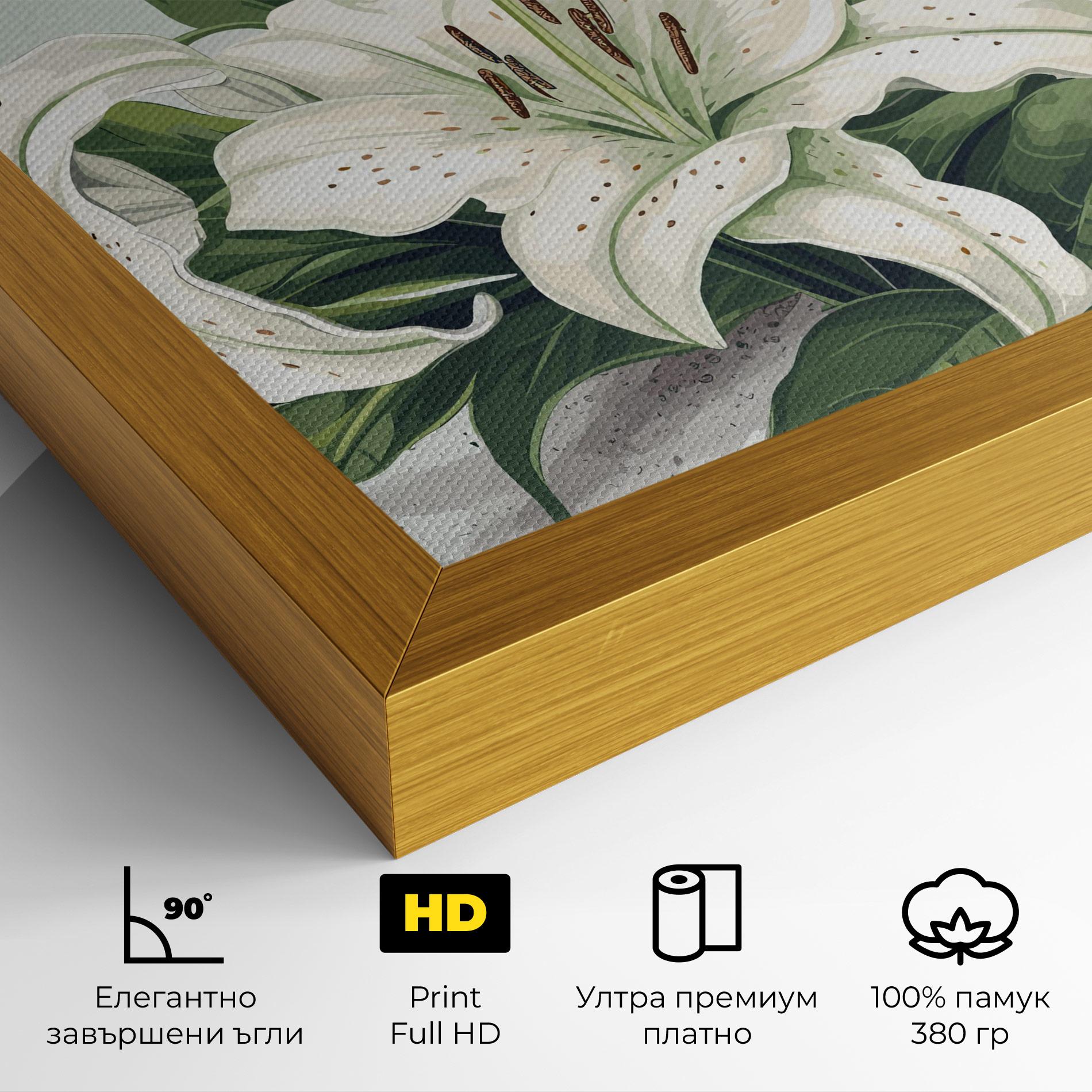 Картина на платно Light Lily Art mockup 4