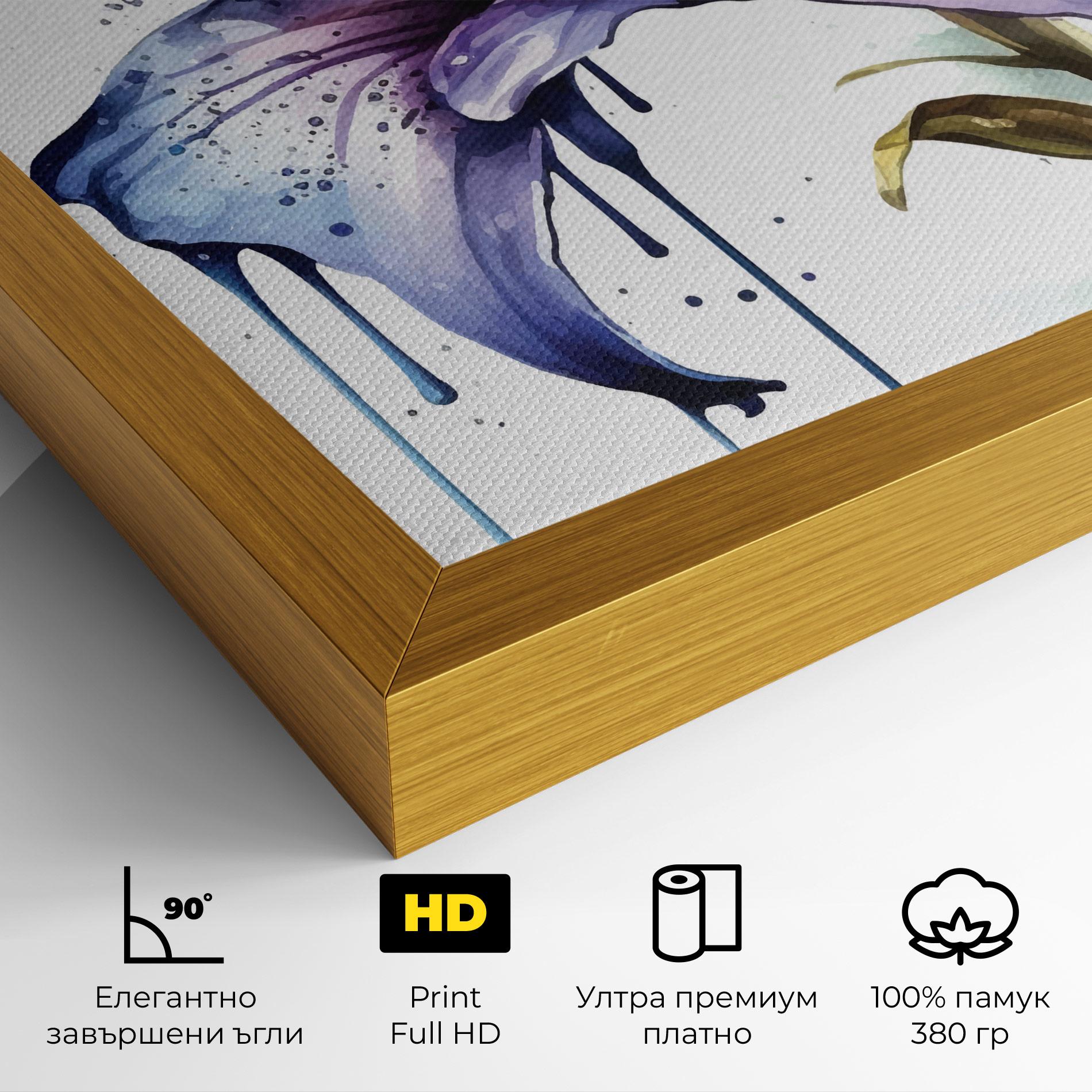 Картина на платно Purple Orange Lily mockup 4