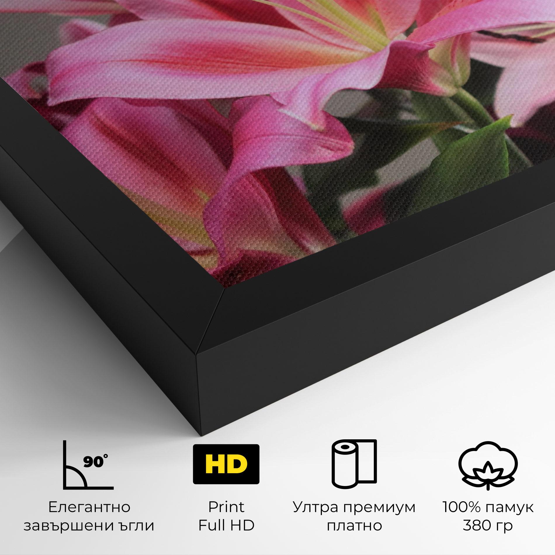 Картина на платно Light Pink Lily View mockup 4