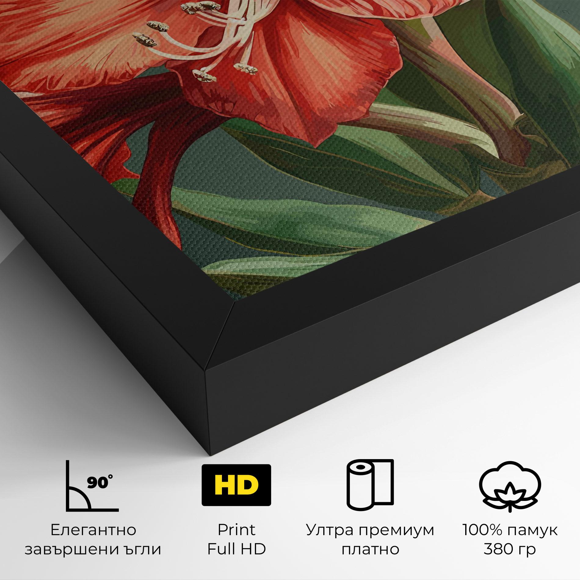 Картина на платно Lily Orange Art mockup 4