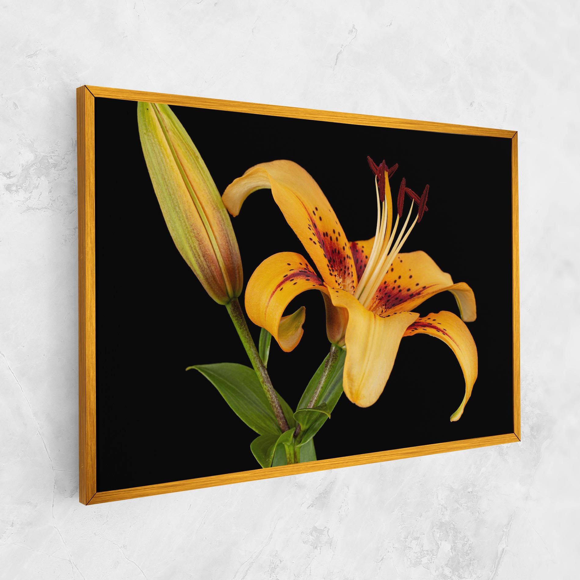 Beautiful Yellow Lily mockup 1