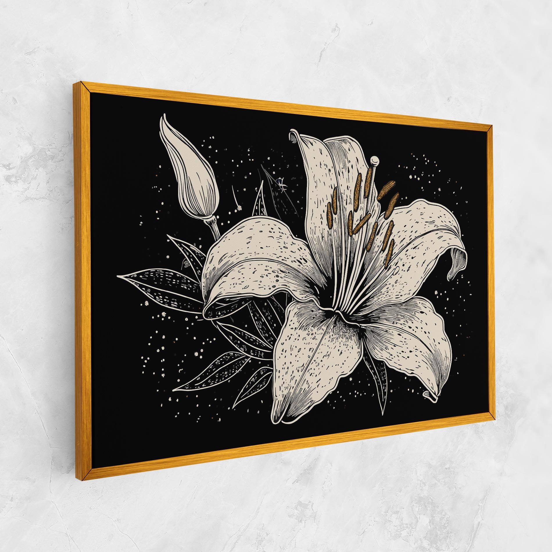 Cream Black Lily mockup 1