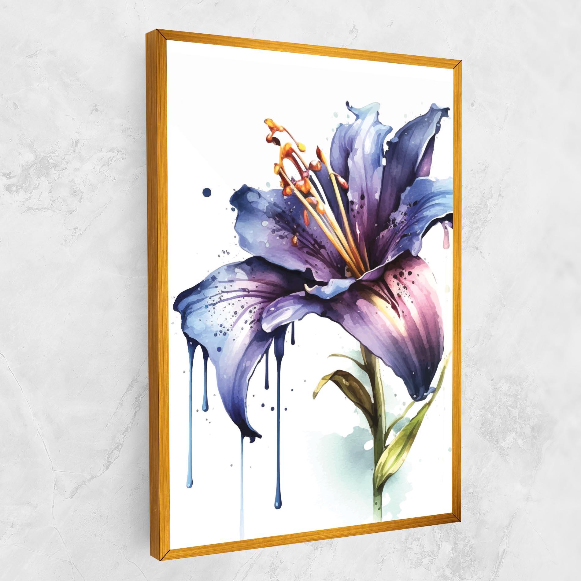 Картина на платно Purple Orange Lily mockup 1