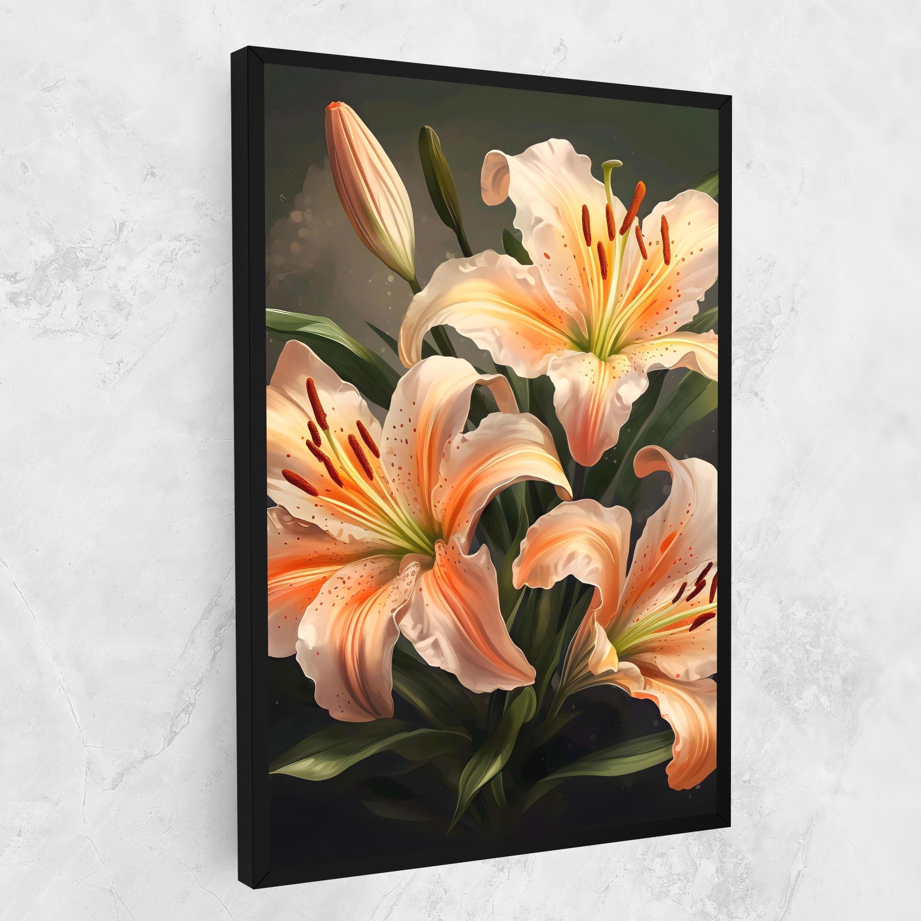 Картина на платно Light Orange Lily mockup 1
