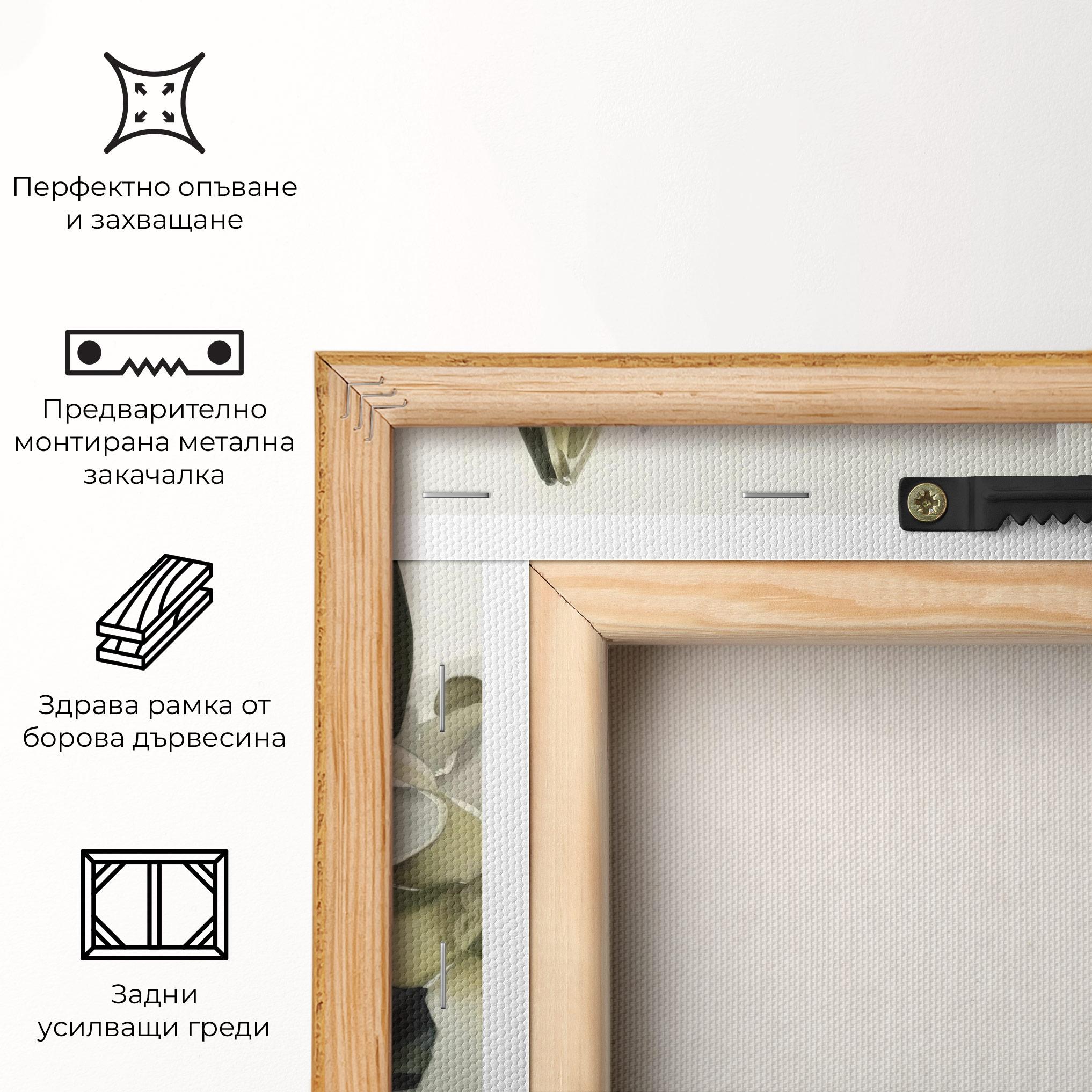 Картина на платно Cute White Lily Painting mockup 5