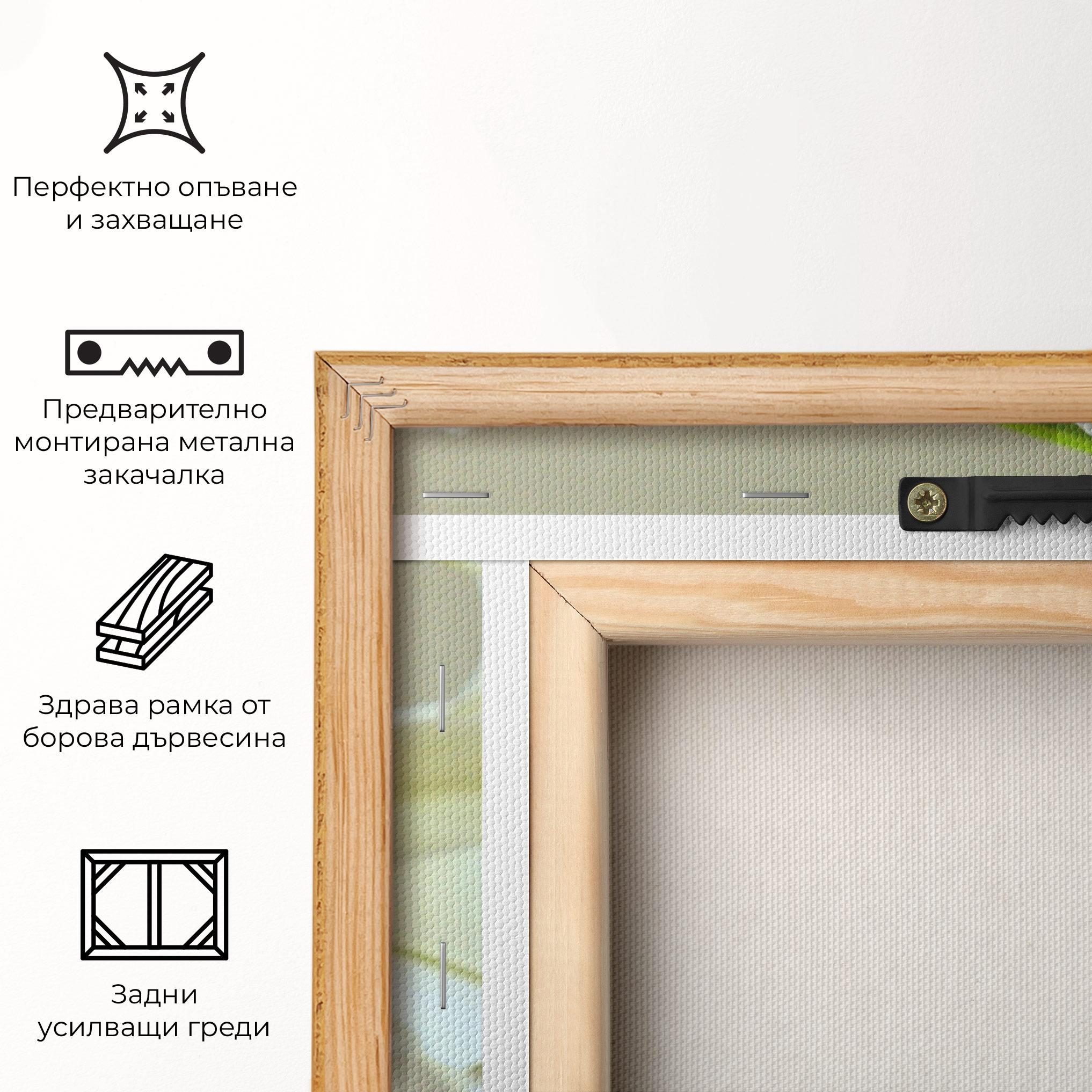 Картина на платно Green Lily mockup 5