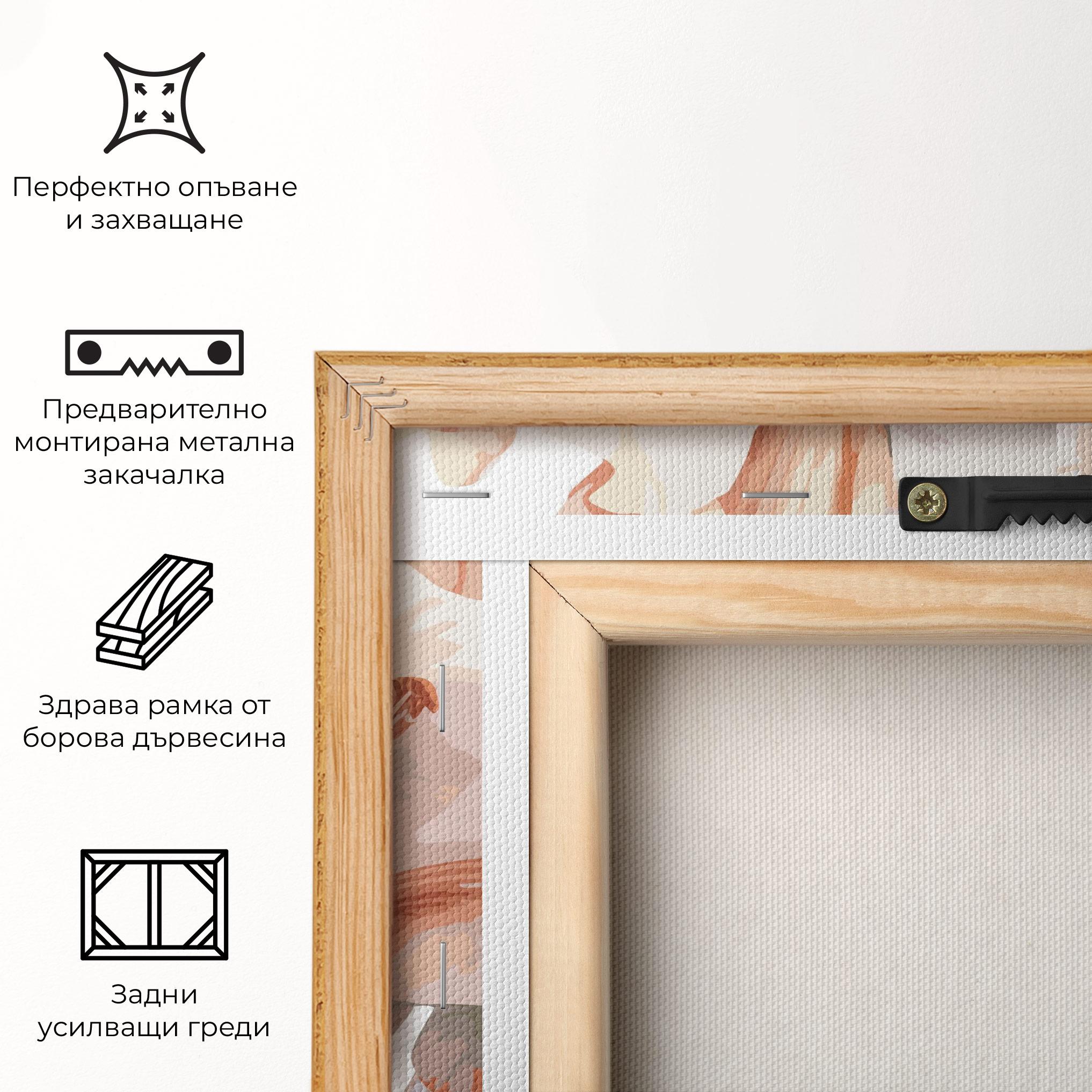 Картина на платно Light Pink Lily mockup 5