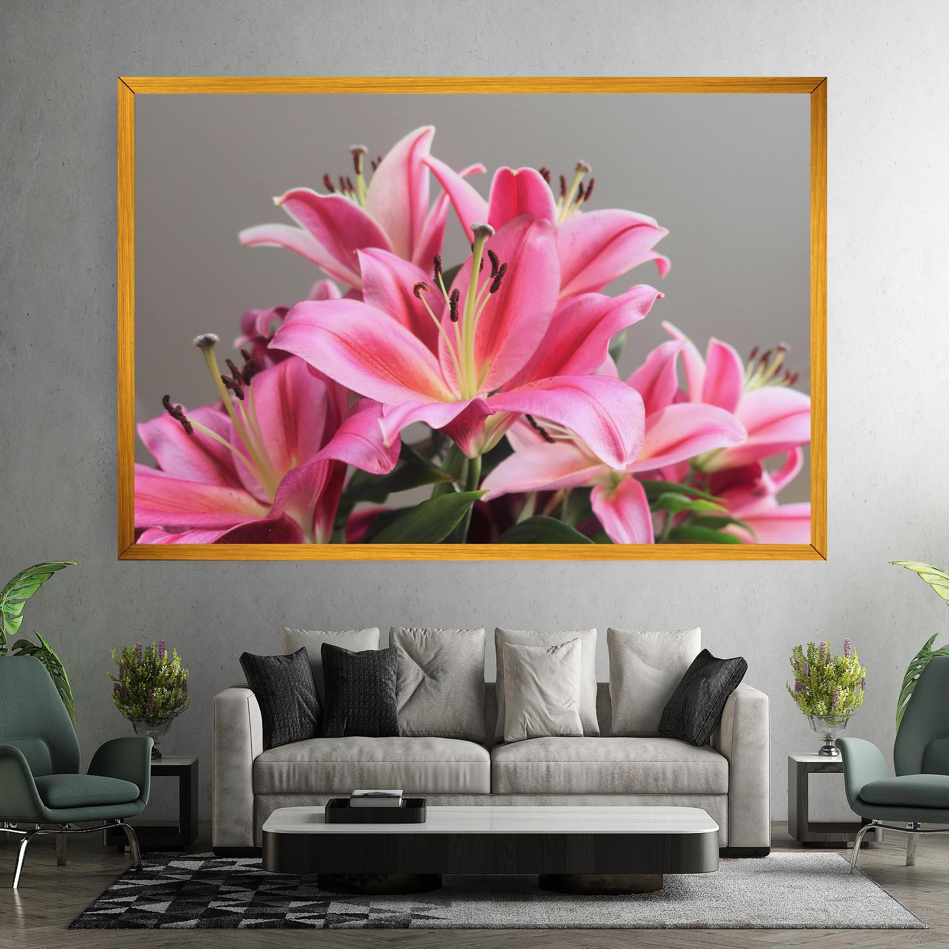 Картина на платно Light Pink Lily View mockup 7