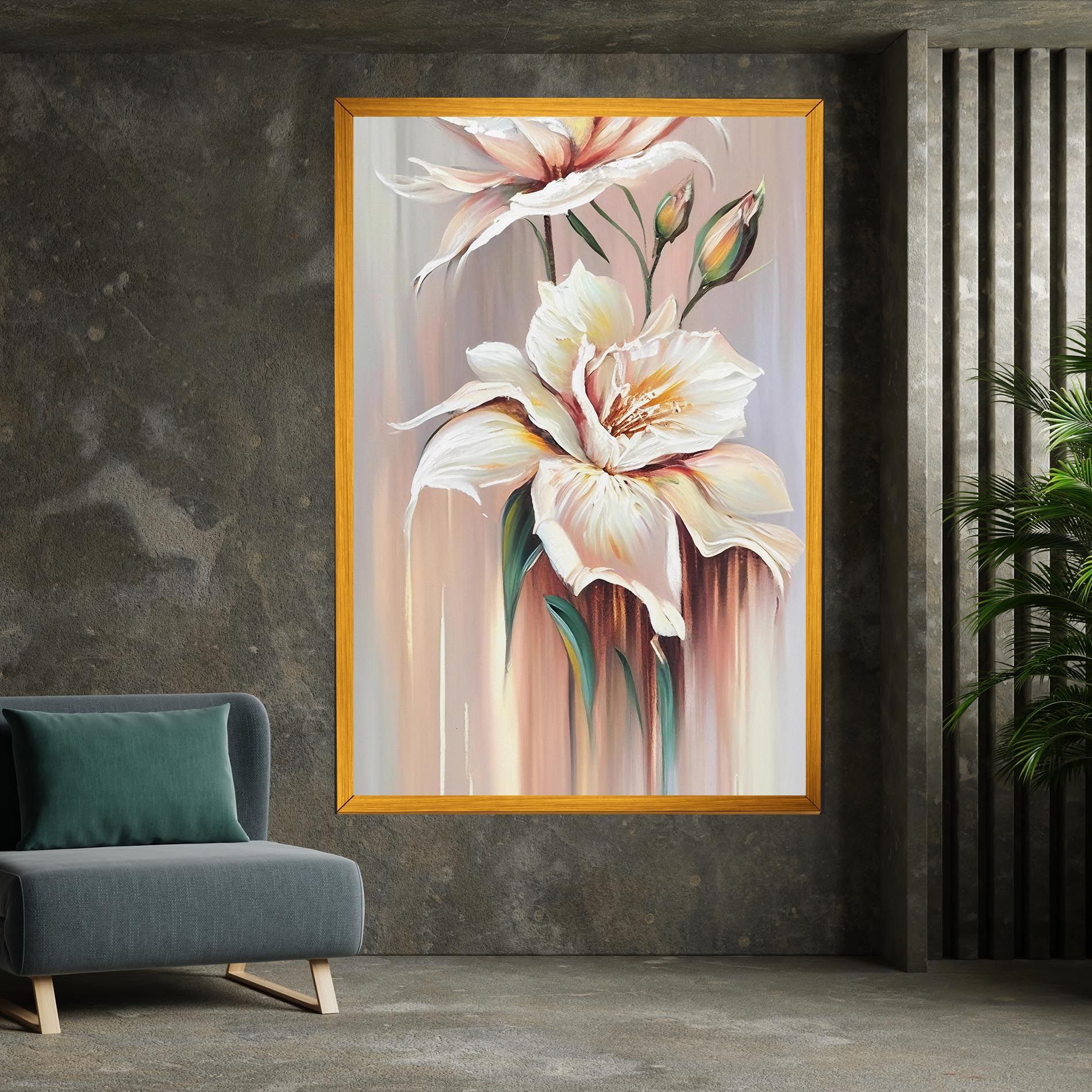 Abstract Lily Painting mockup 7