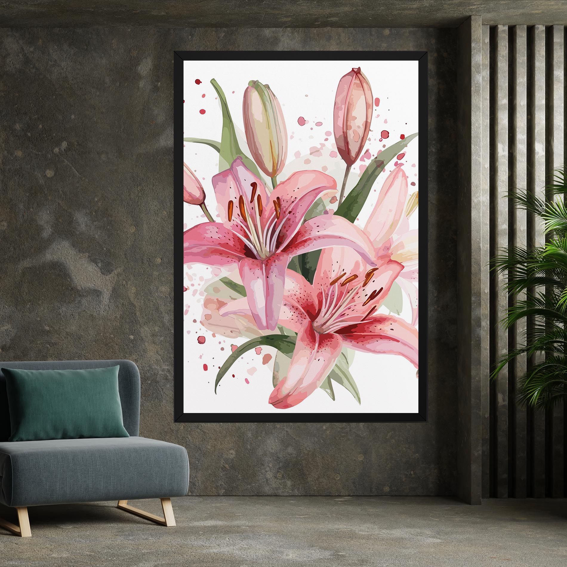 Beautiful Pink Lily mockup 7