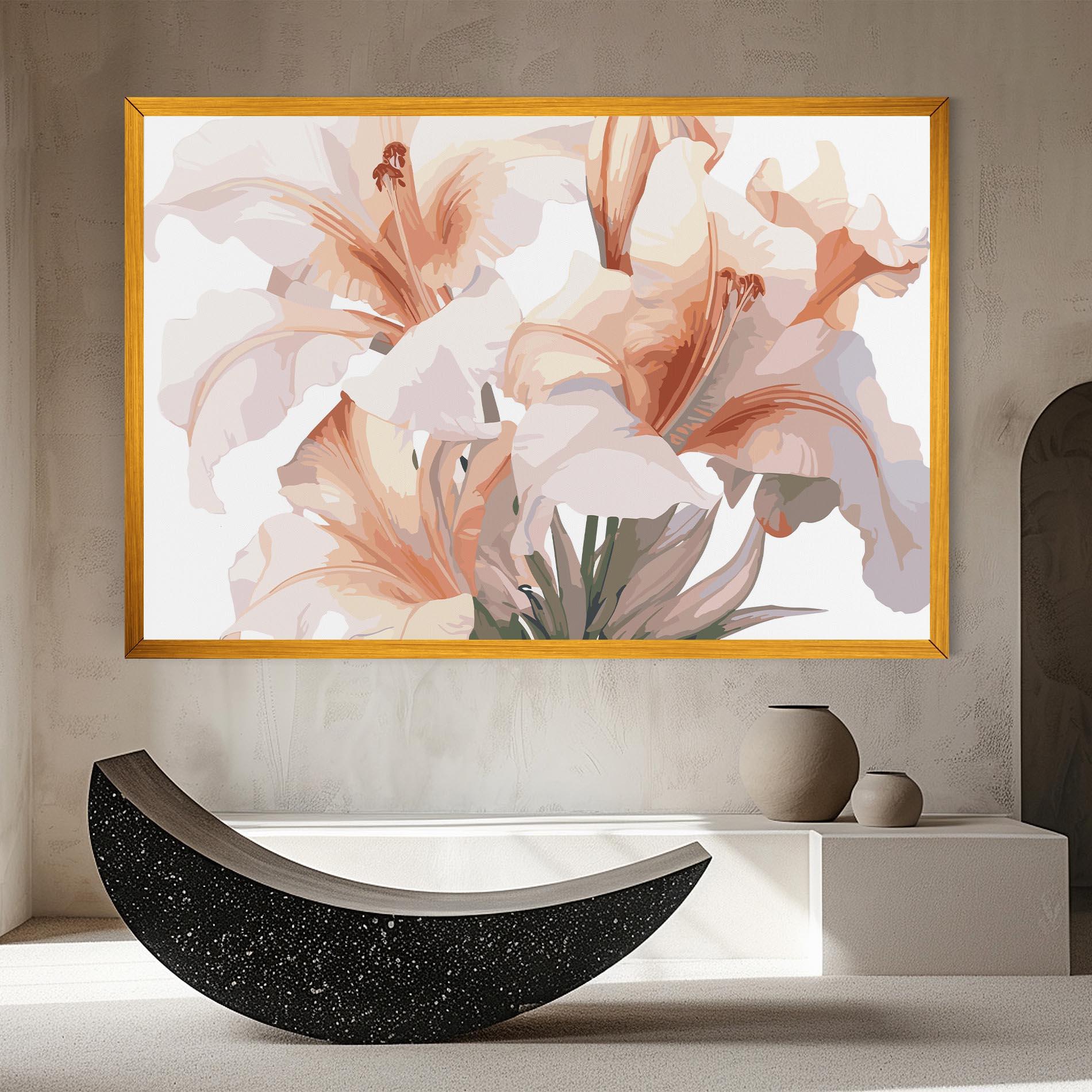 Картина на платно Light Pink Lily mockup 8