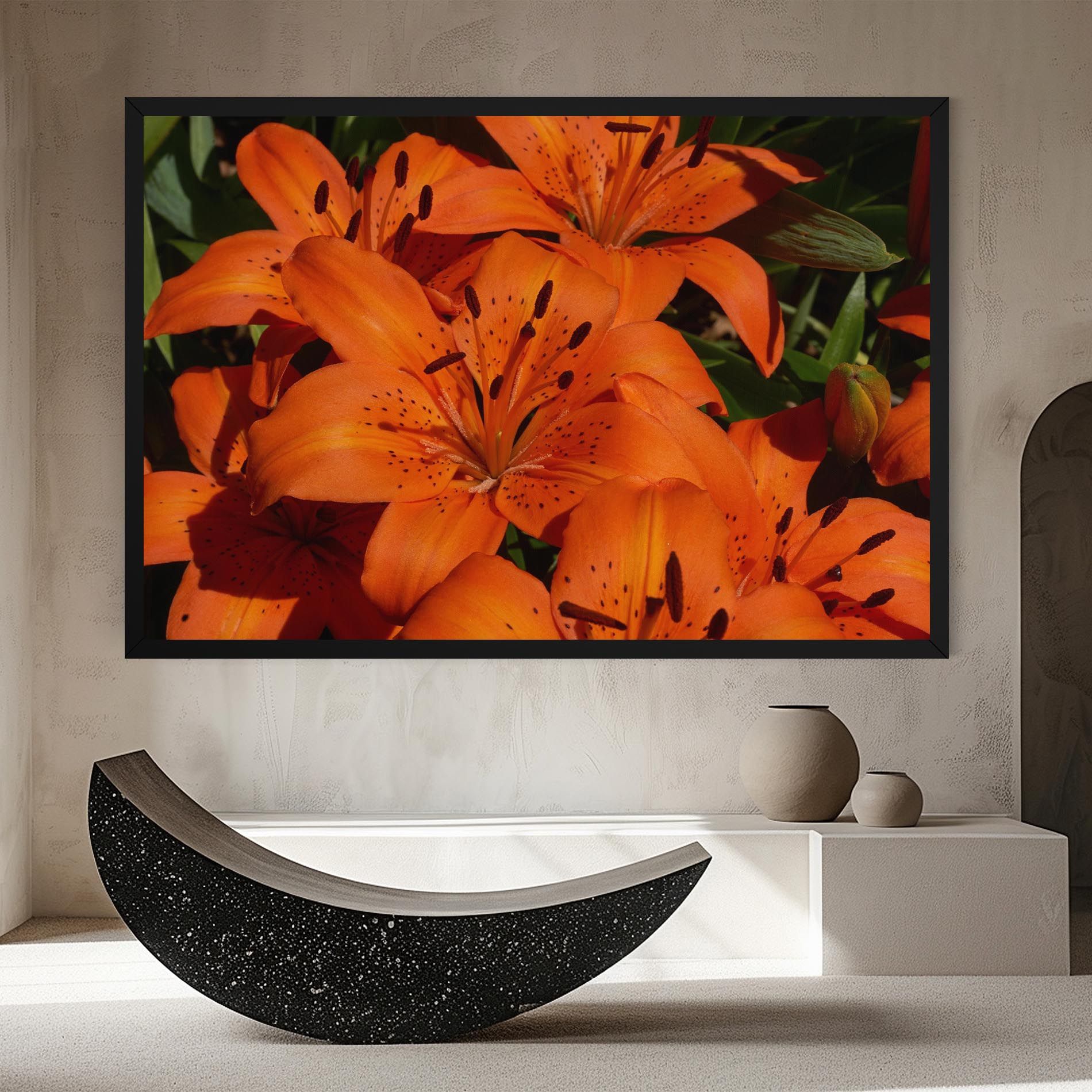 Orange Lily In The Sun mockup 8