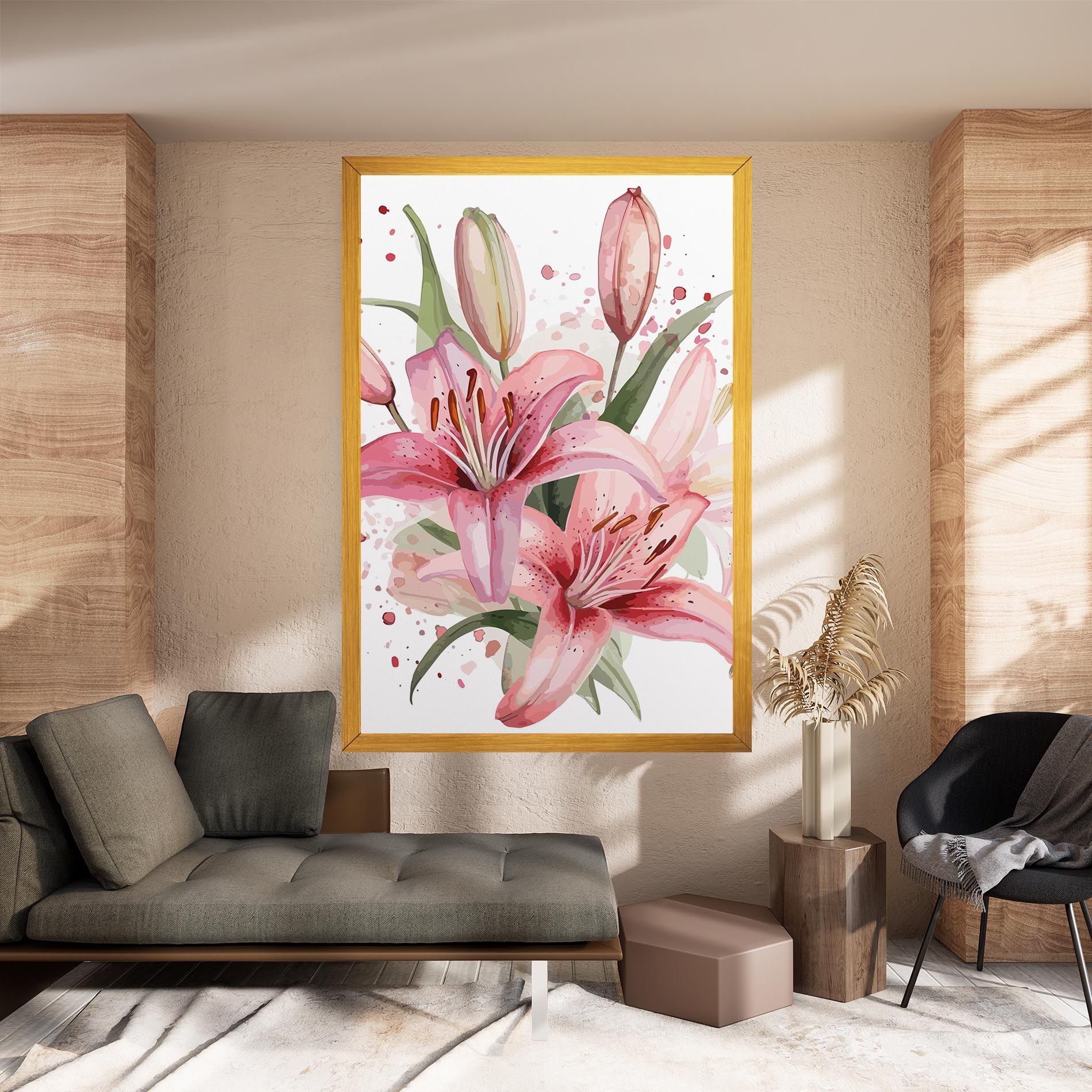 Beautiful Pink Lily mockup 8