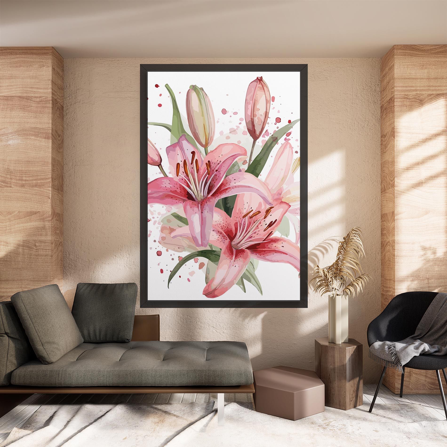 Beautiful Pink Lily mockup 8