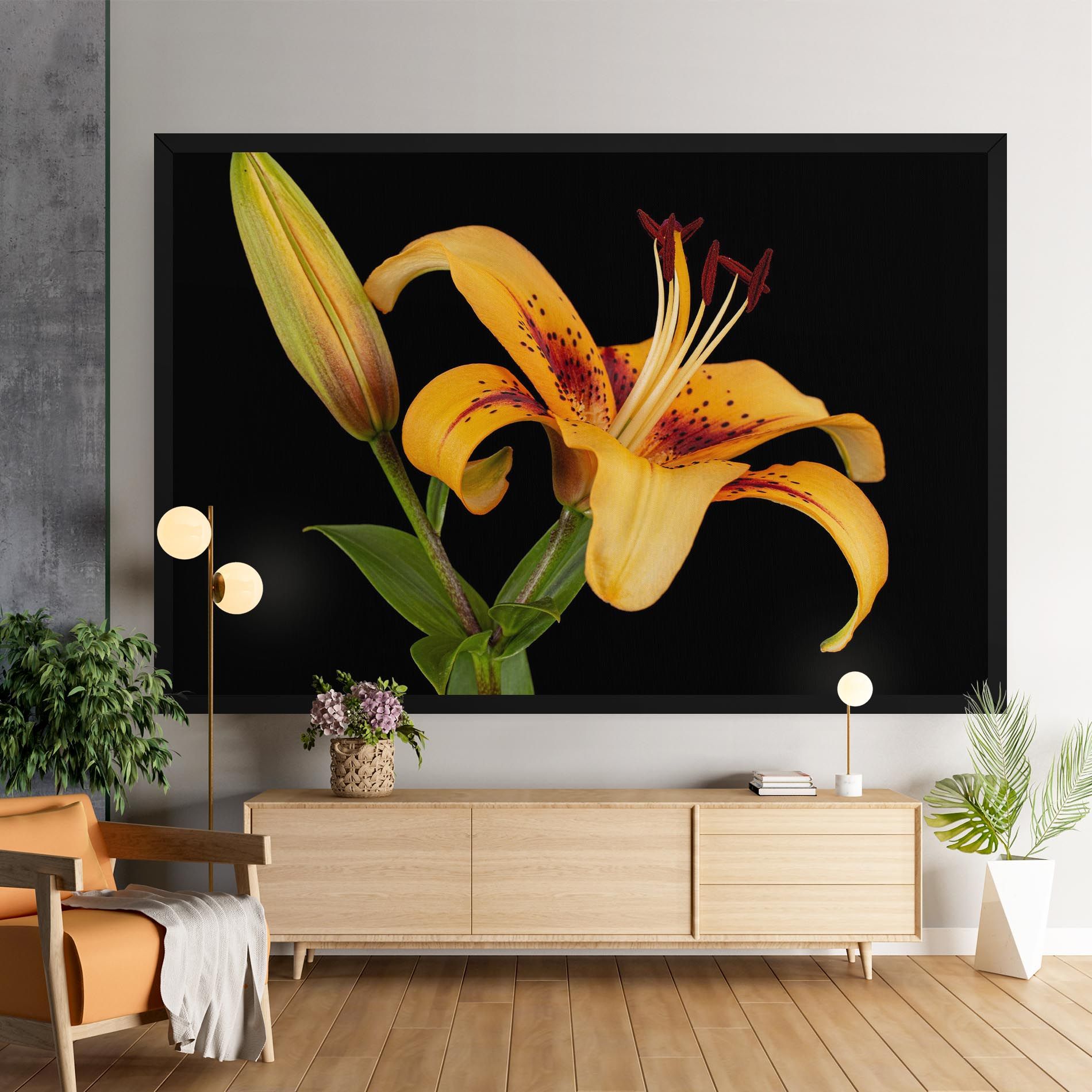 Beautiful Yellow Lily mockup 9