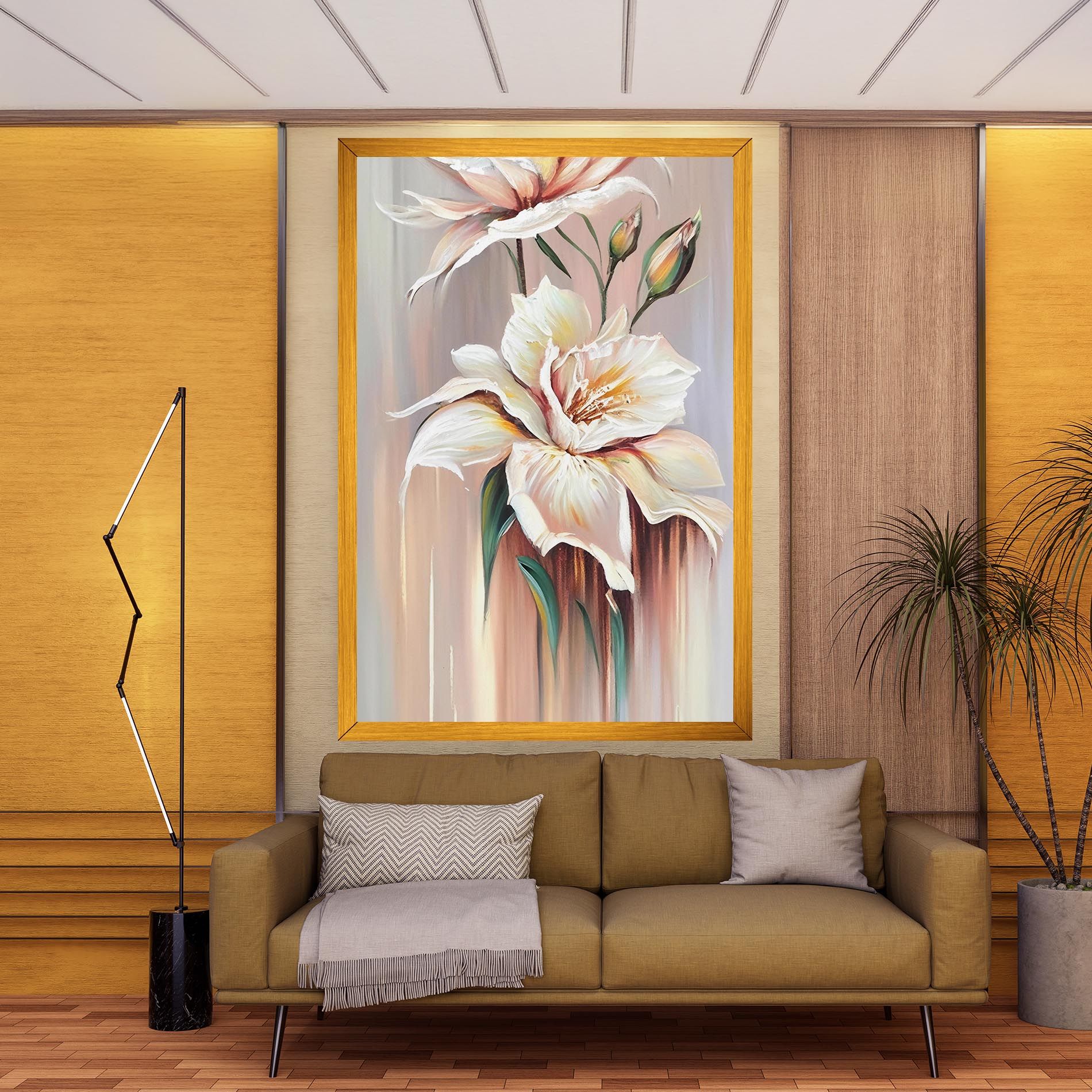 Abstract Lily Painting mockup 9