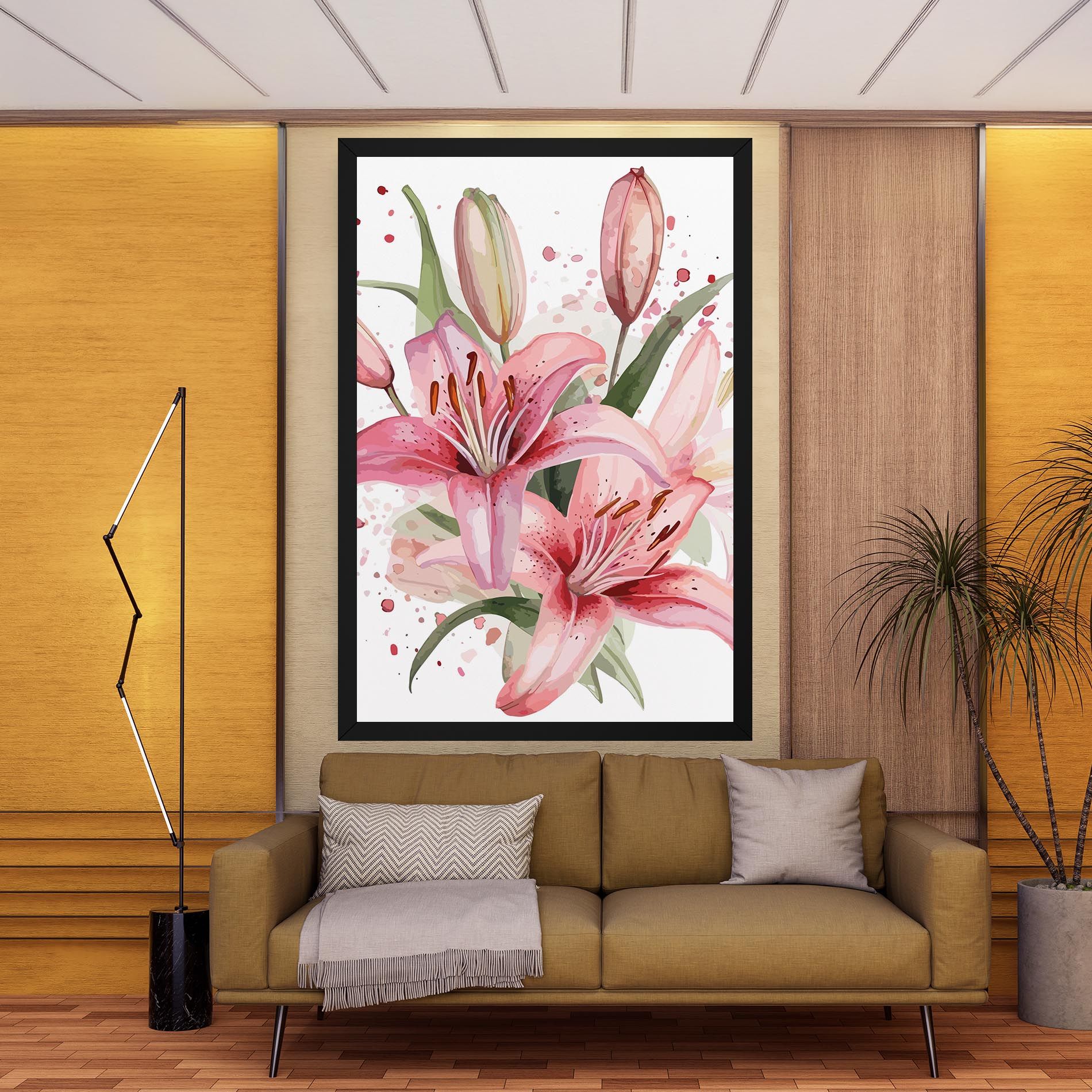 Beautiful Pink Lily mockup 9