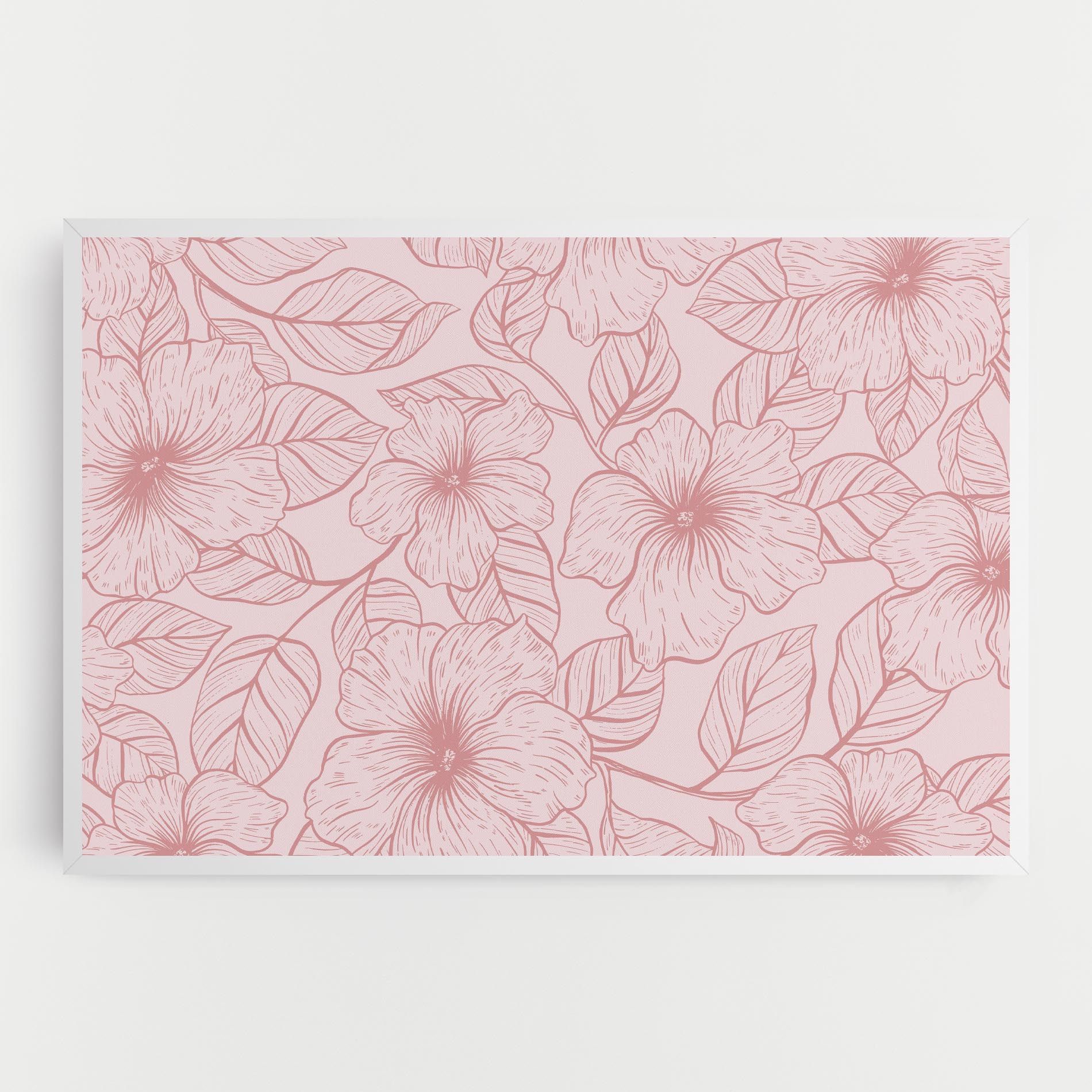 Pink Line Flower mockup 0