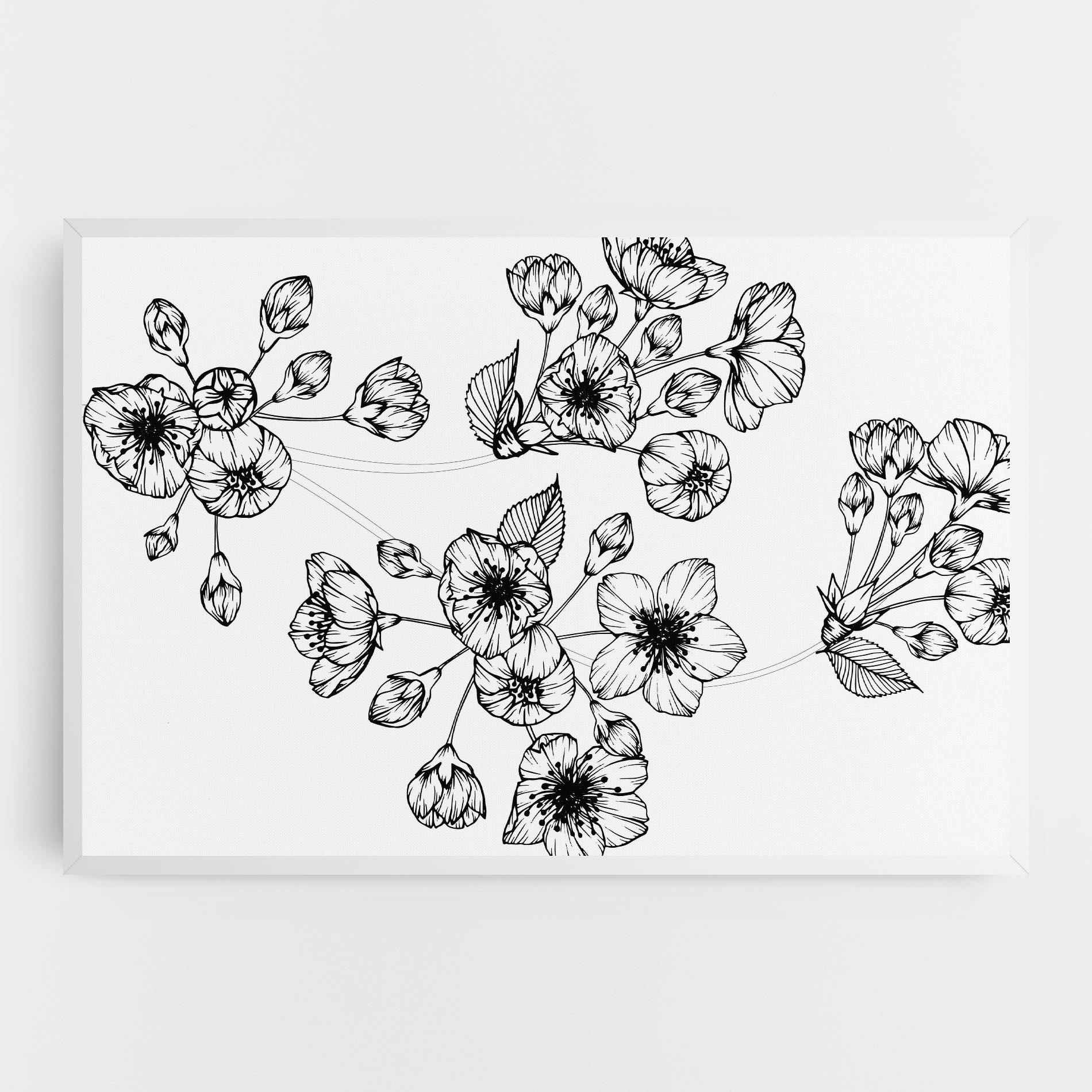 Картина на платно Sakura Line mockup 0