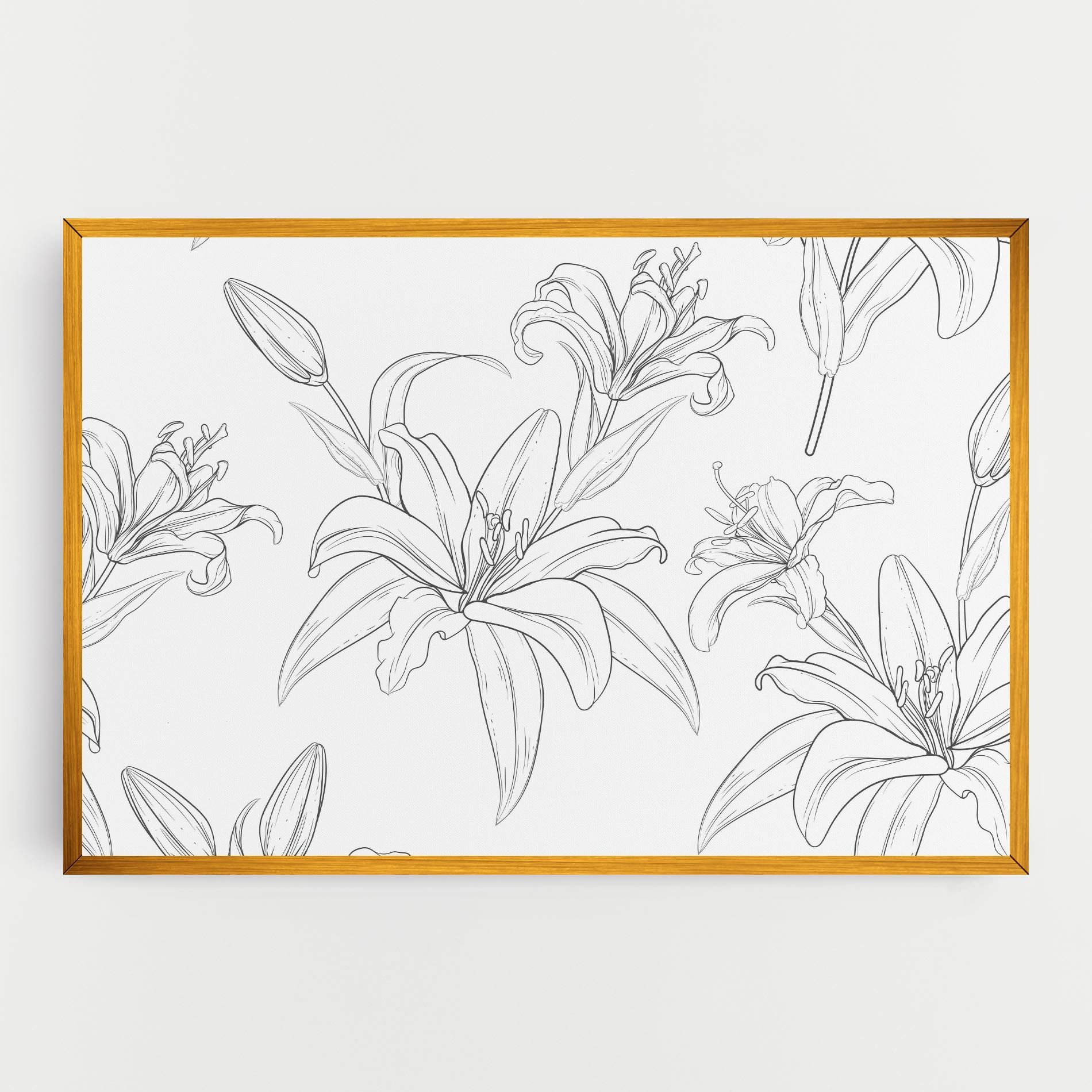 Grey Line Flower mockup 0