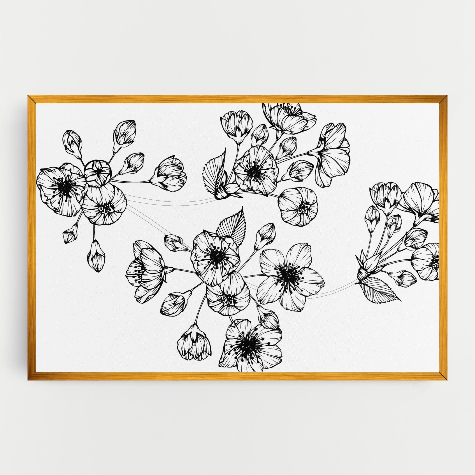 Картина на платно Sakura Line mockup 0