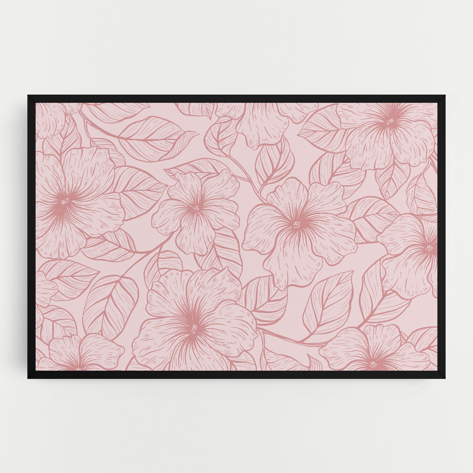 Pink Line Flower mockup 0