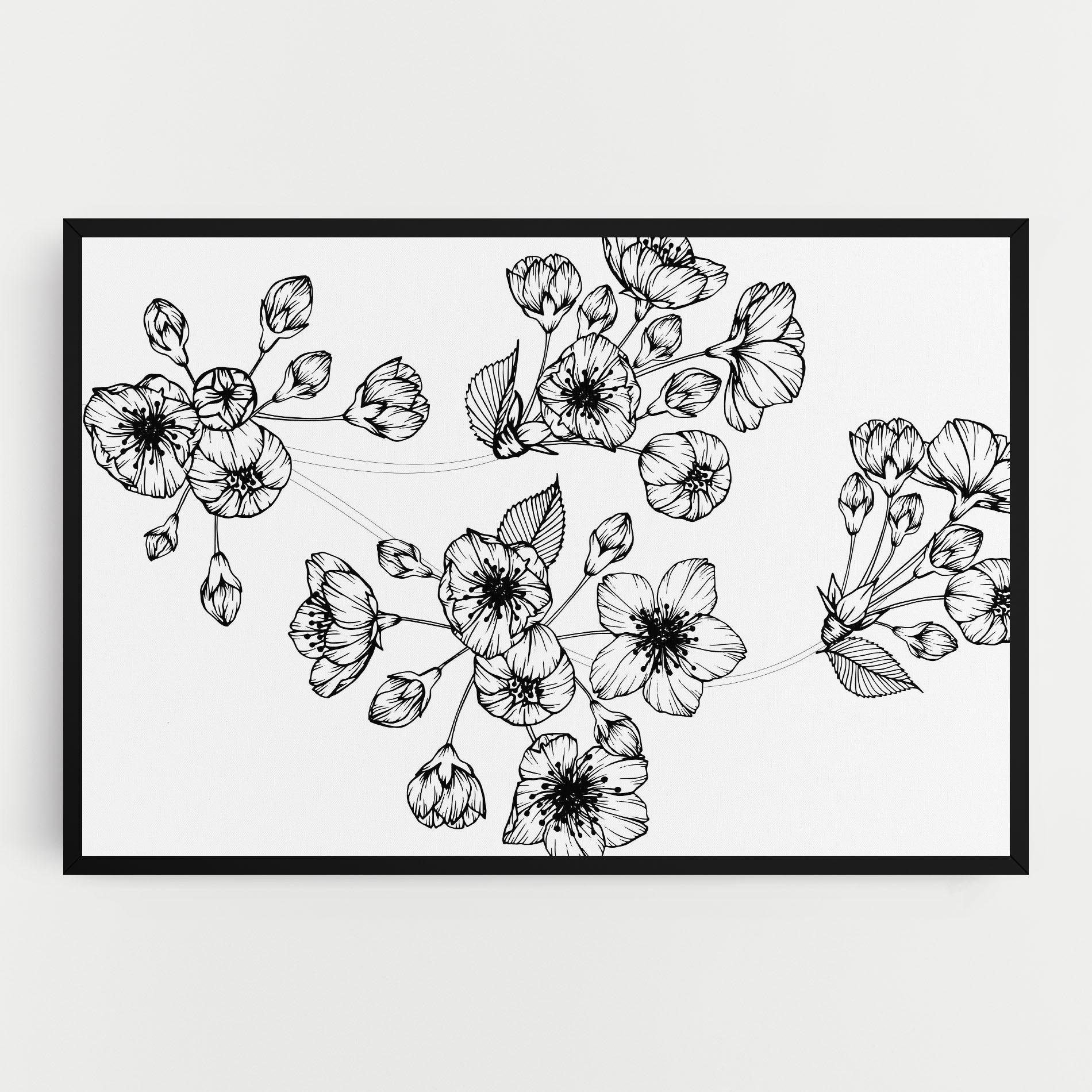 Картина на платно Sakura Line mockup 0