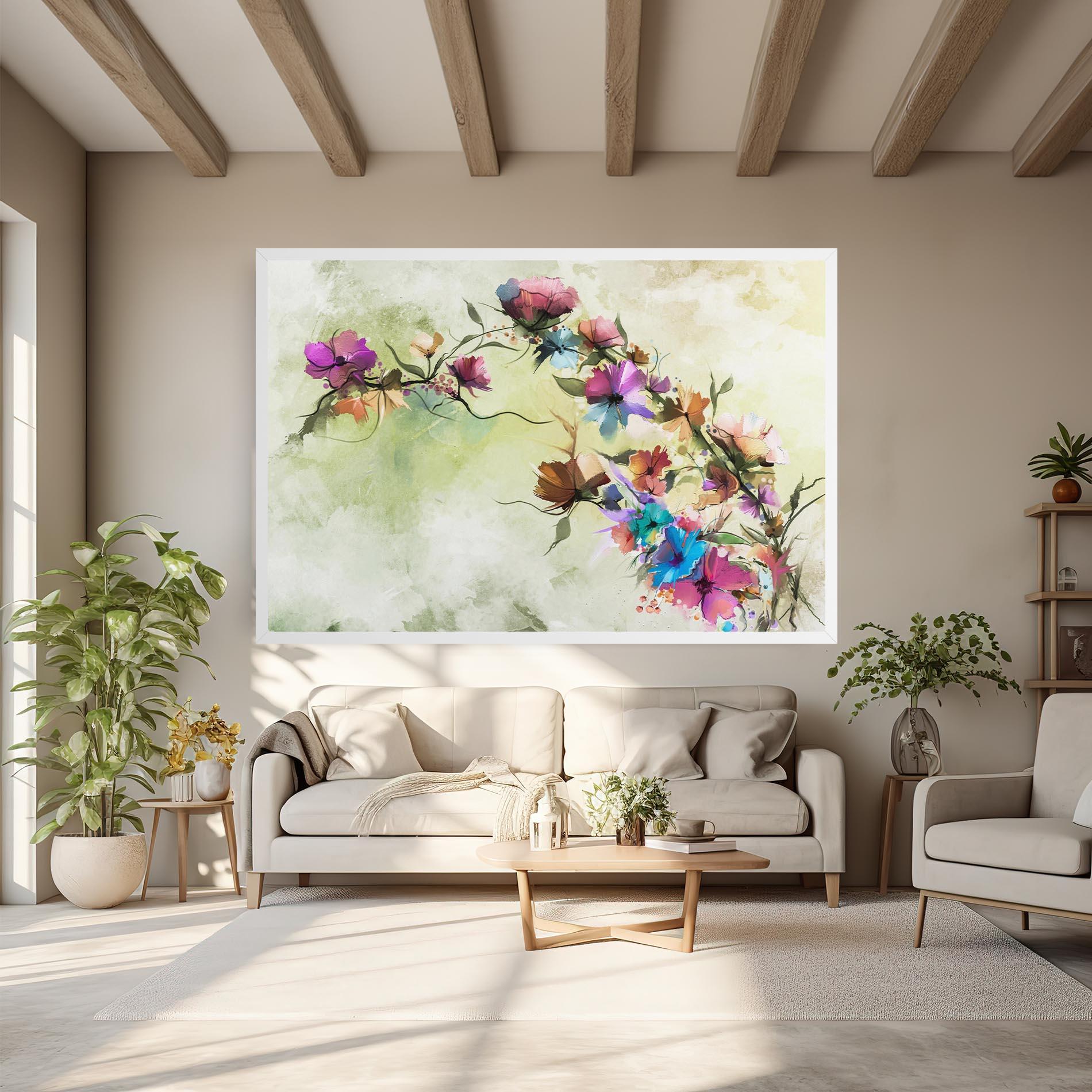 Картина на платно Ramura Cu Flori mockup 6