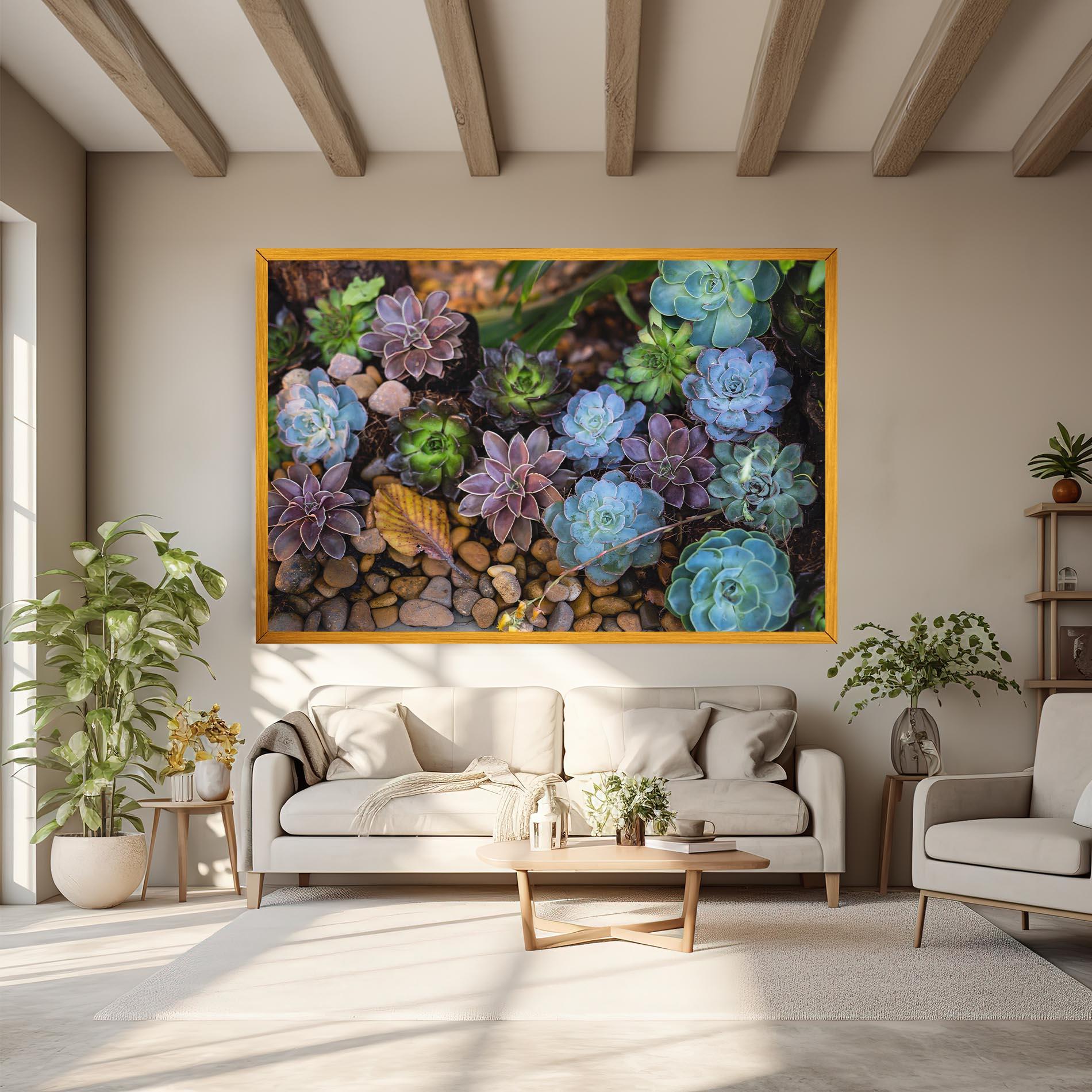 Картина на платно Colorful Flowers mockup 6