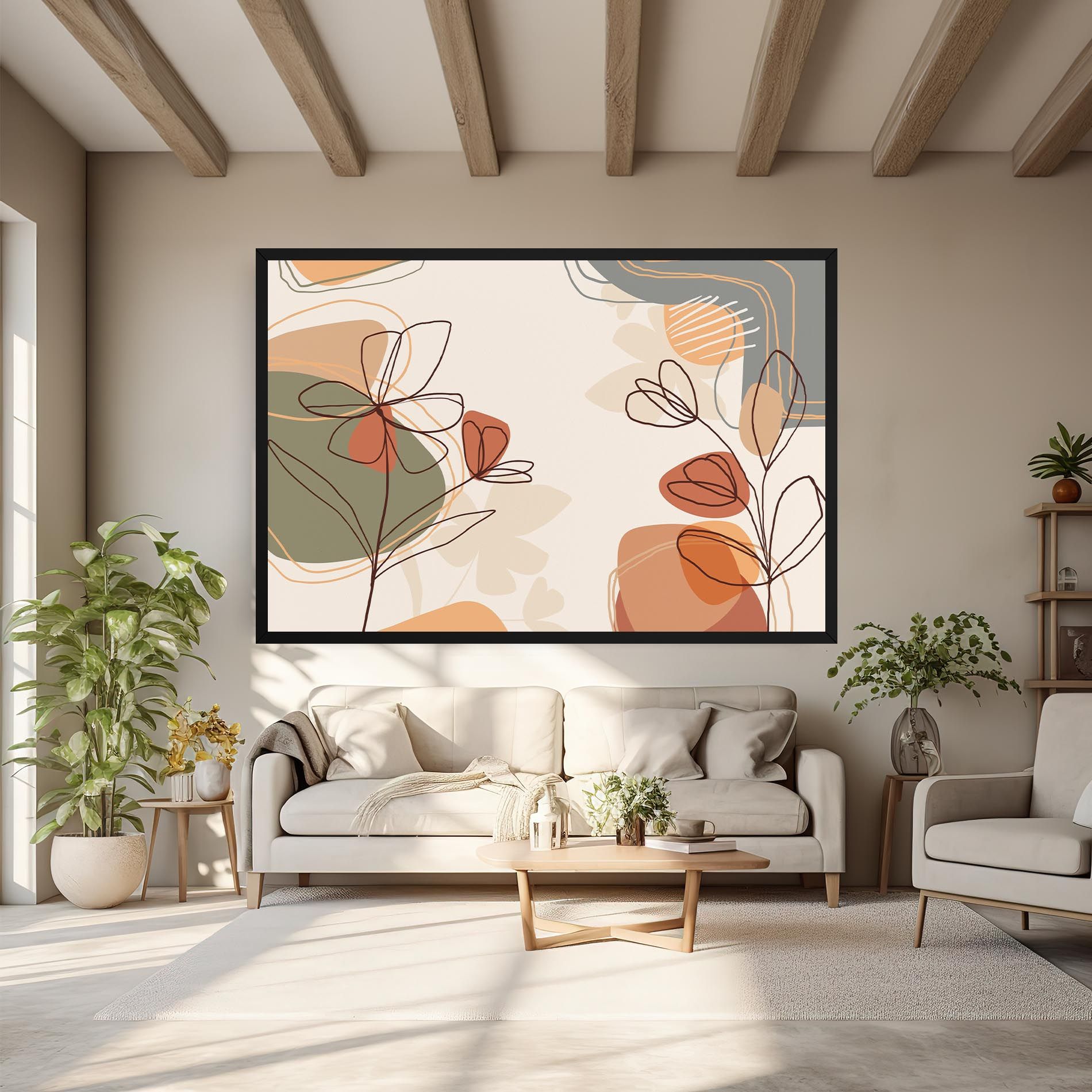 Brown Line Plants mockup 6